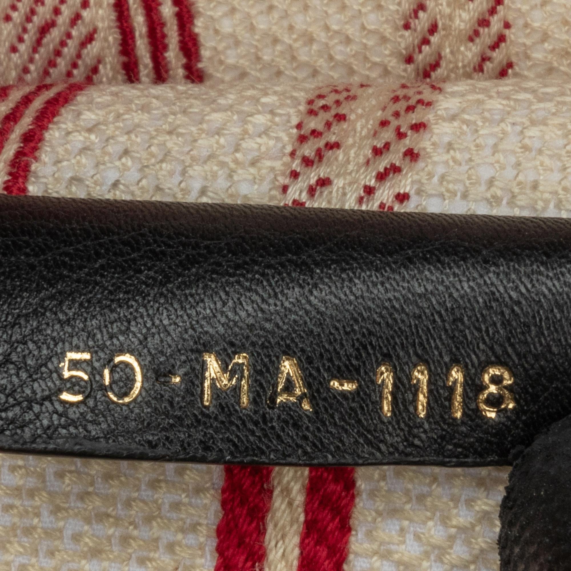 Dior Large Striped Book Tote