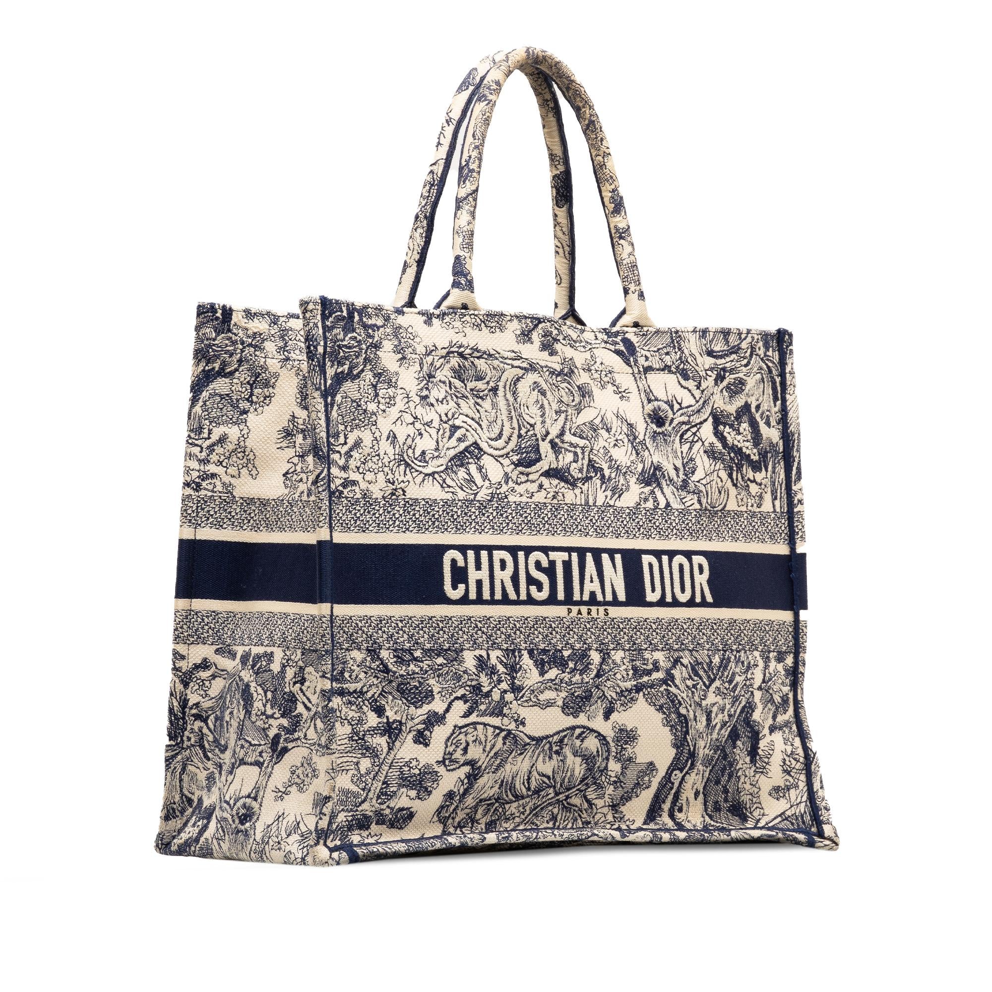 Dior Large Toile De Jouy Book Tote (SHG-zBob0t)