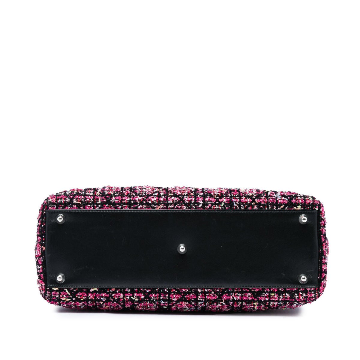 Dior Large Tweed Cannage Fringe Lady Dior