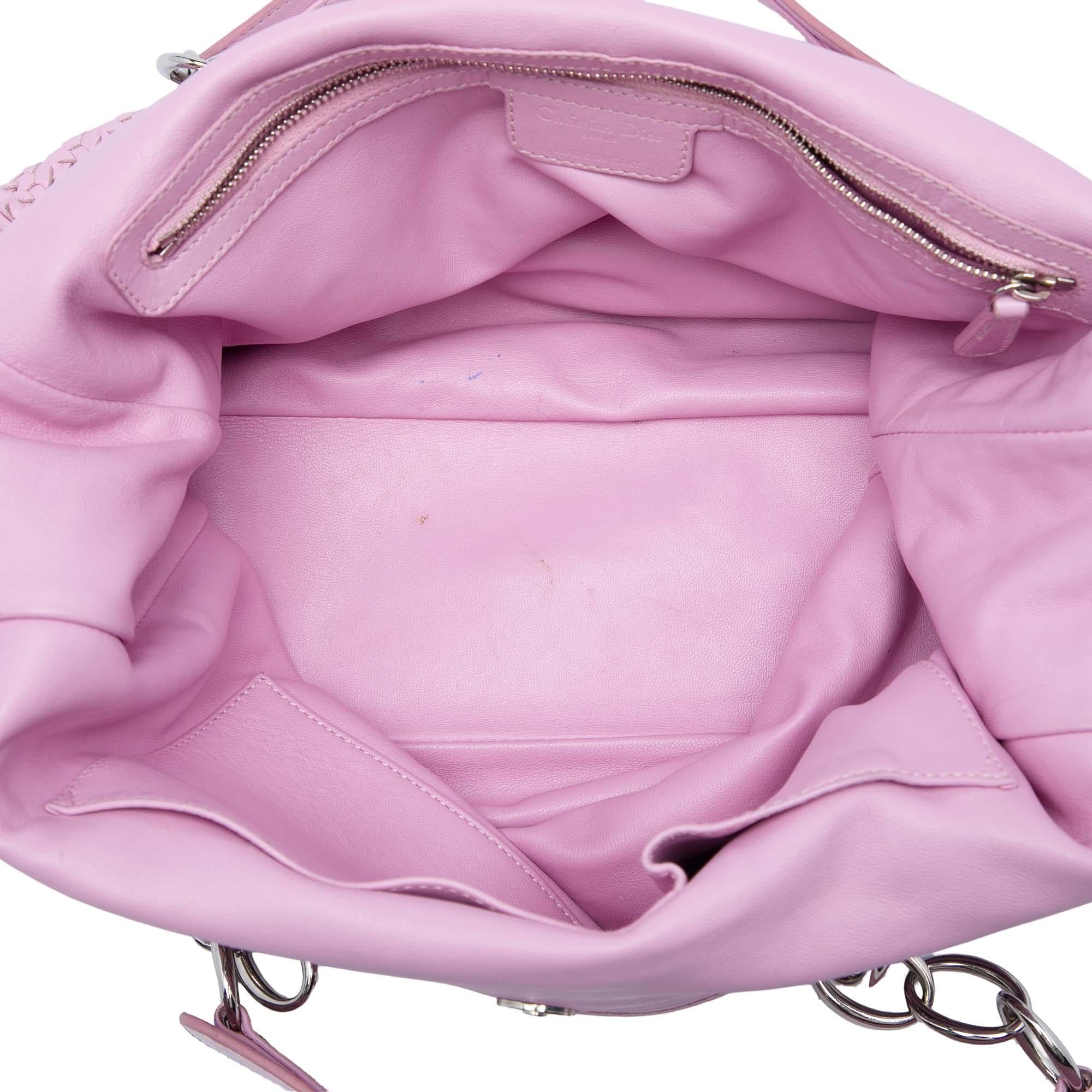 Dior Large Woven Lambskin Lady Dior Soft Shopping Tote