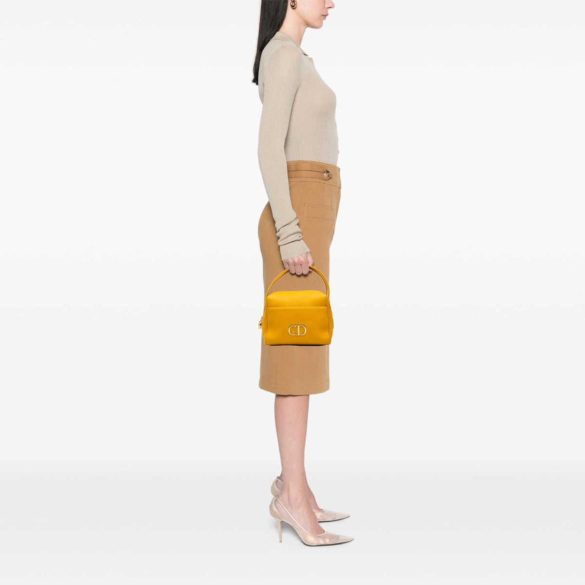 Dior Leather CD Logo Handbag