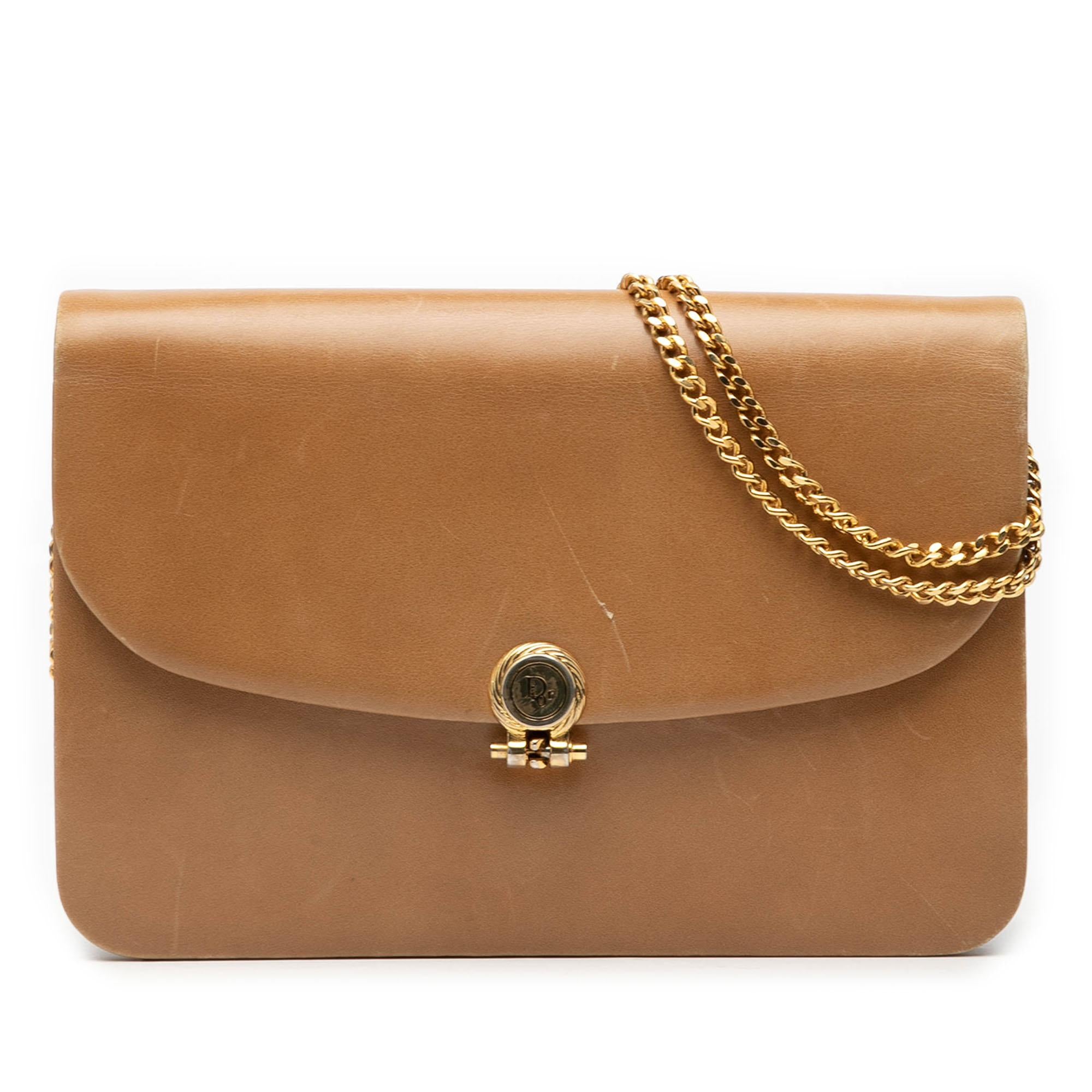 Dior Leather Chain Shoulder Bag