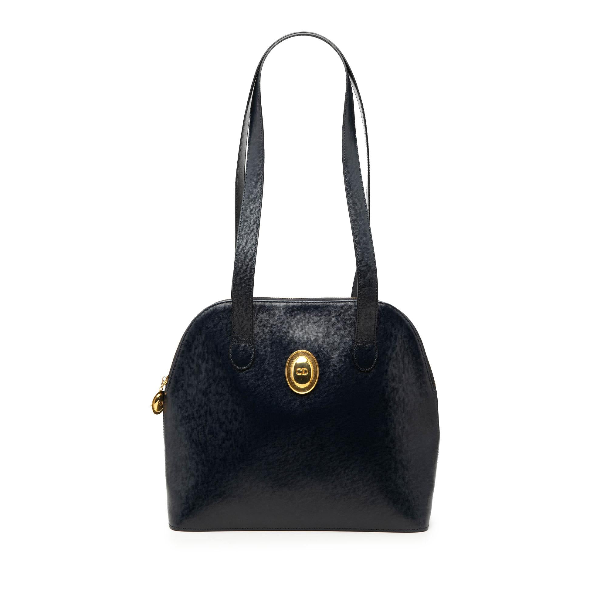 Dior Leather Logo Shoulder Bag