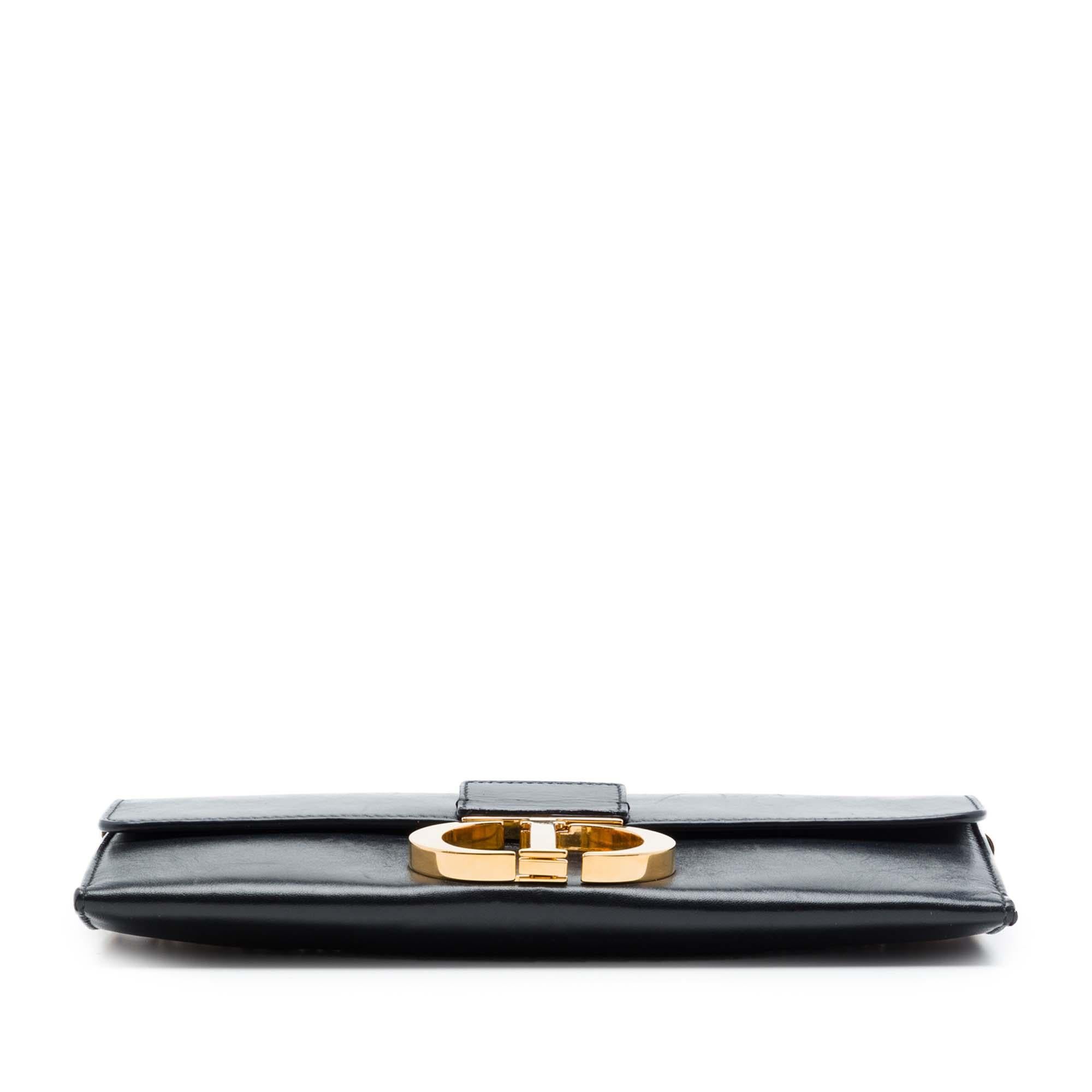 Dior Leather Montaigne 30 Clutch with Chain