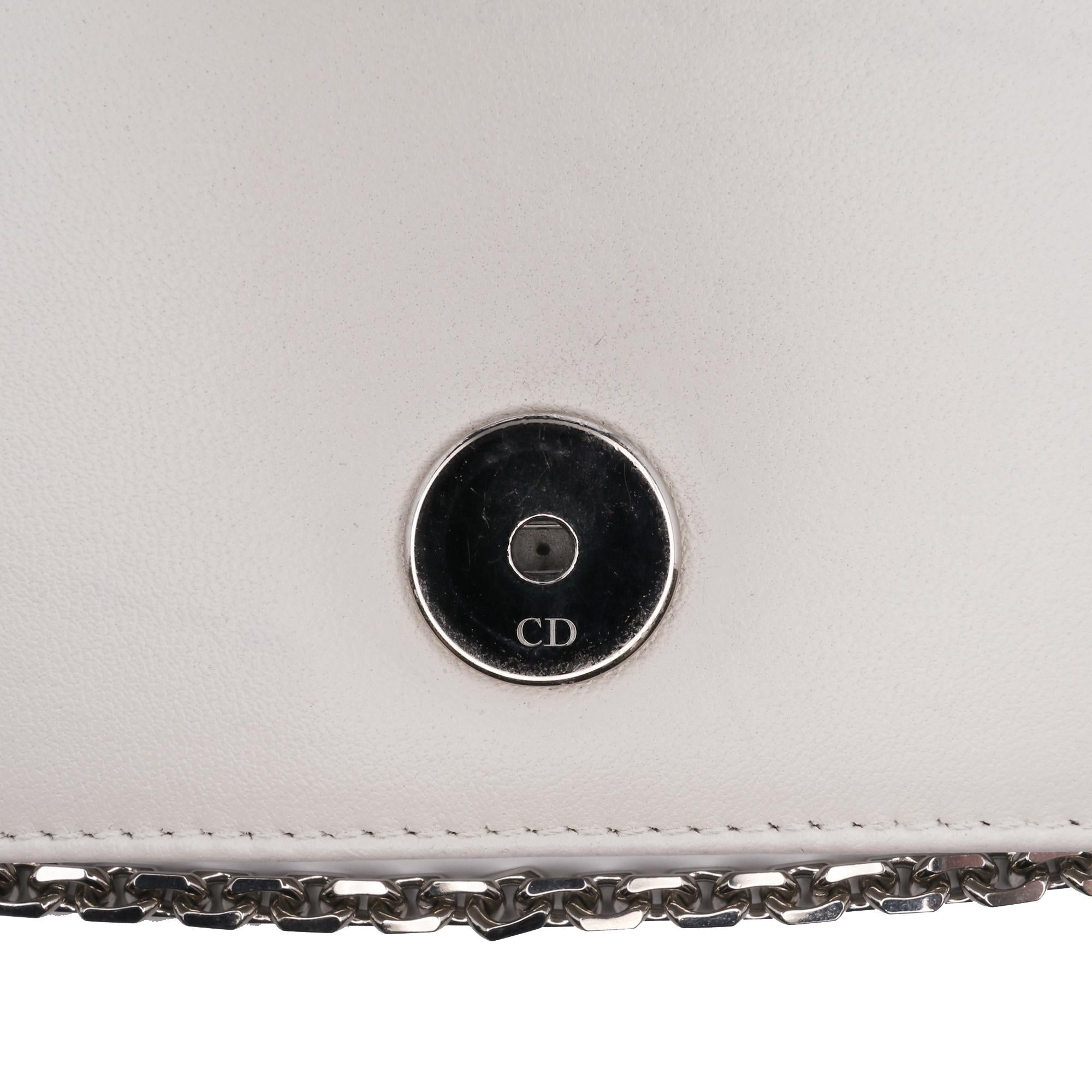 Dior Leather Patch Embellished Wallet on Chain