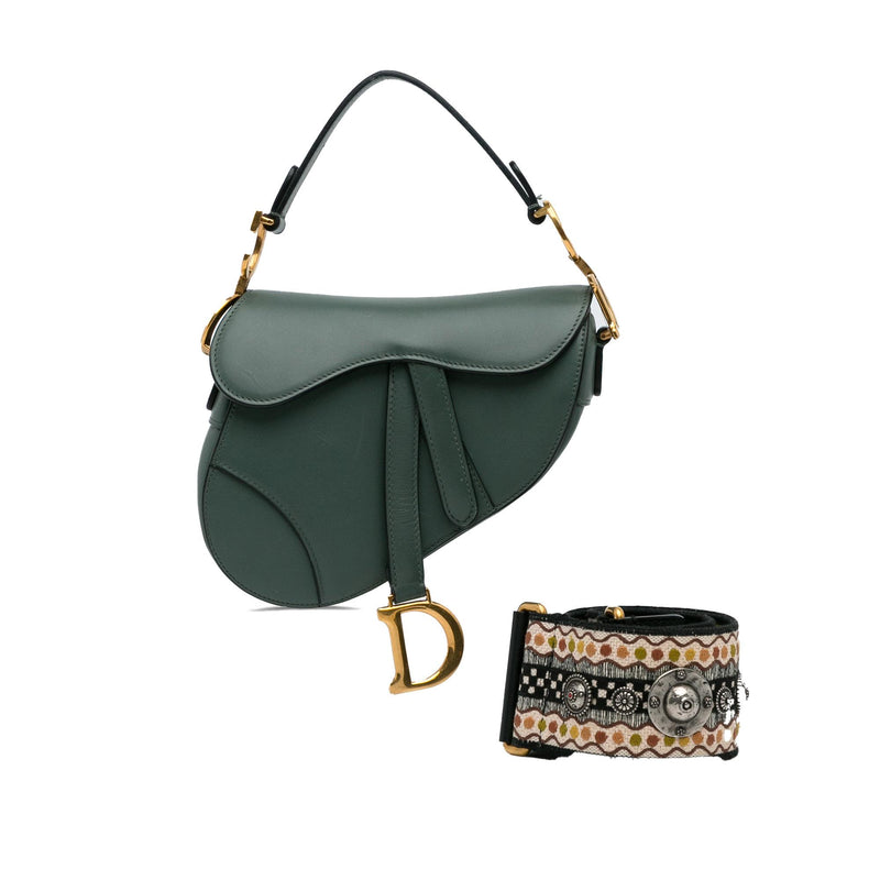 Dior Leather Saddle Bag (SHG-NOA7k1)