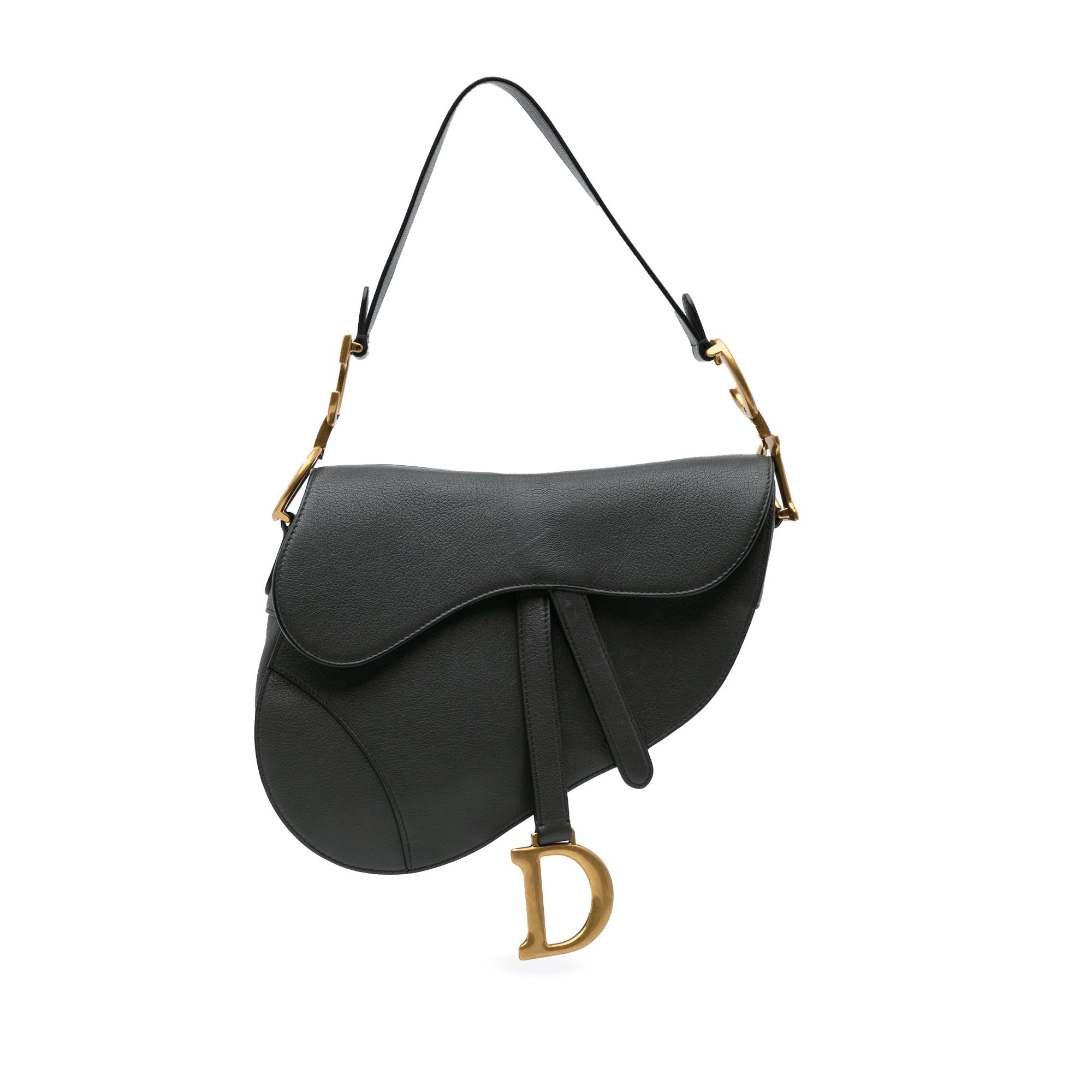 Dior Leather Saddle Bag