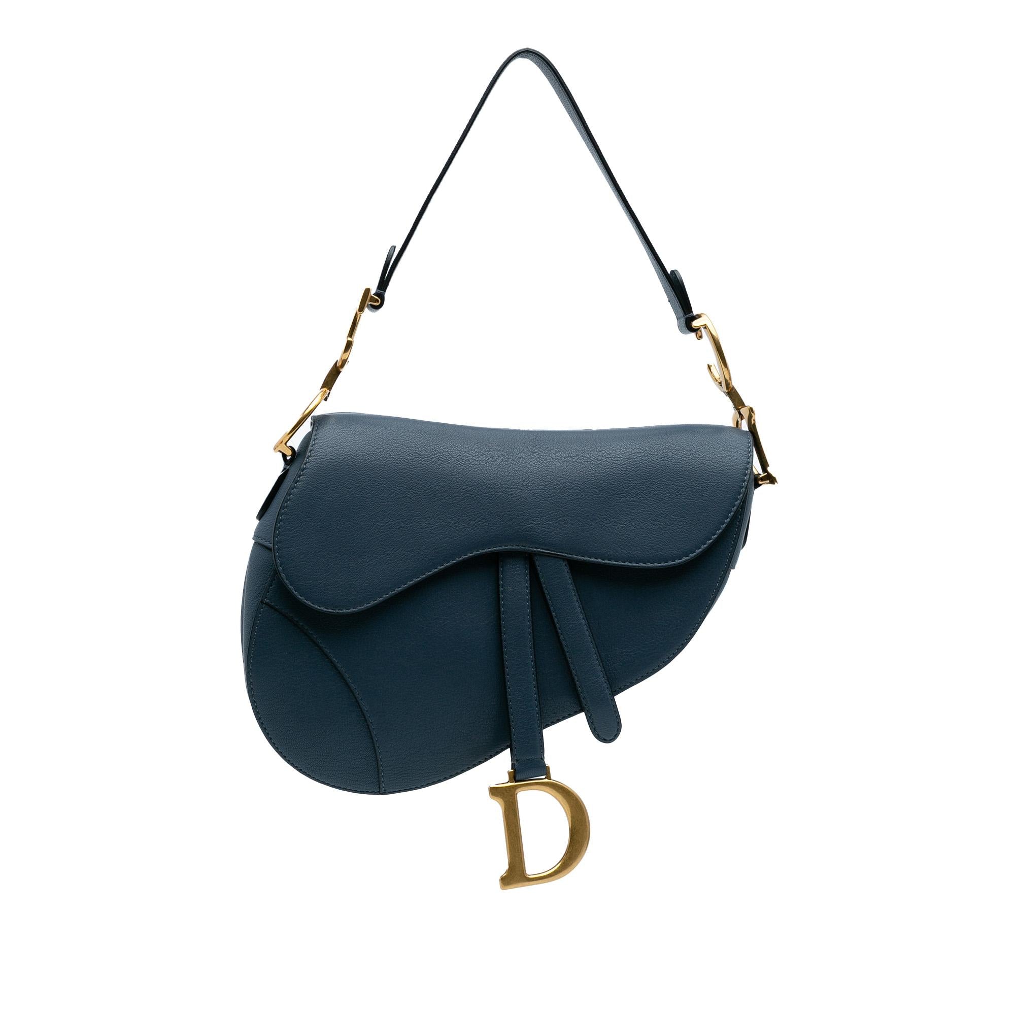 Dior Leather Saddle Bag