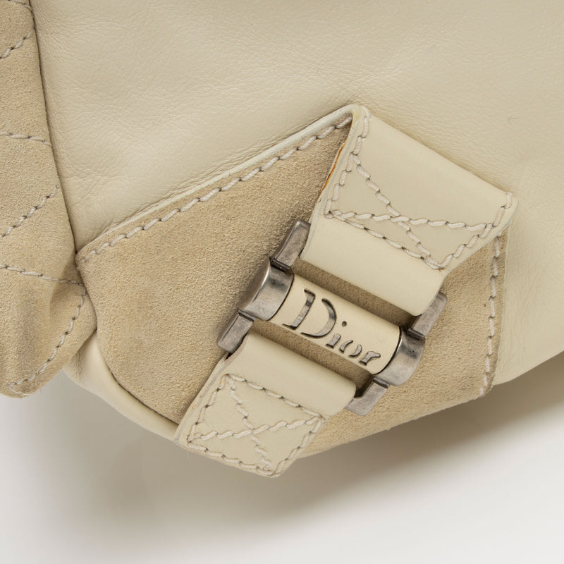 Dior Leather Suede Rebelle Shoulder Bag (SHF-E75STn)