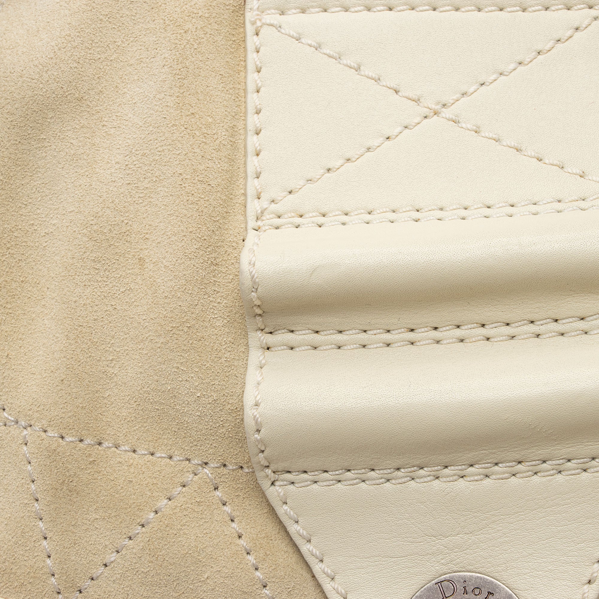 Dior Leather Suede Rebelle Shoulder Bag (SHF-E75STn)