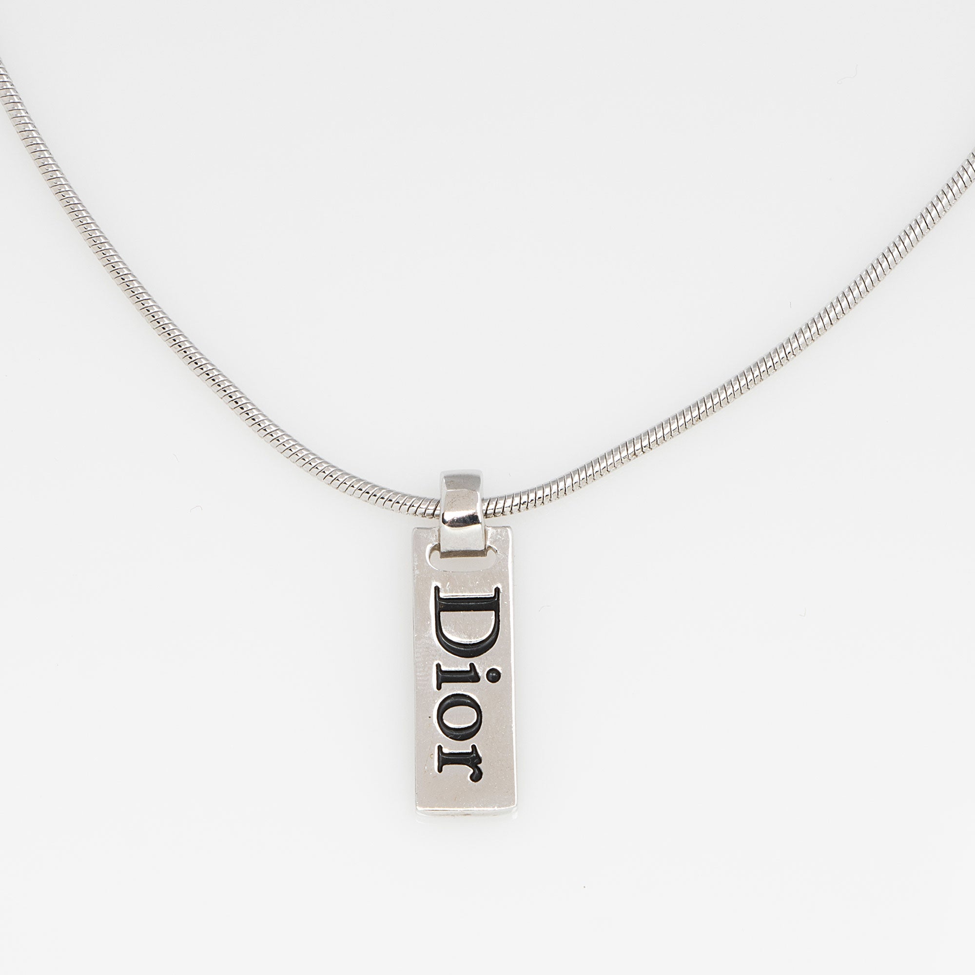 Dior Logo Bar Necklace
