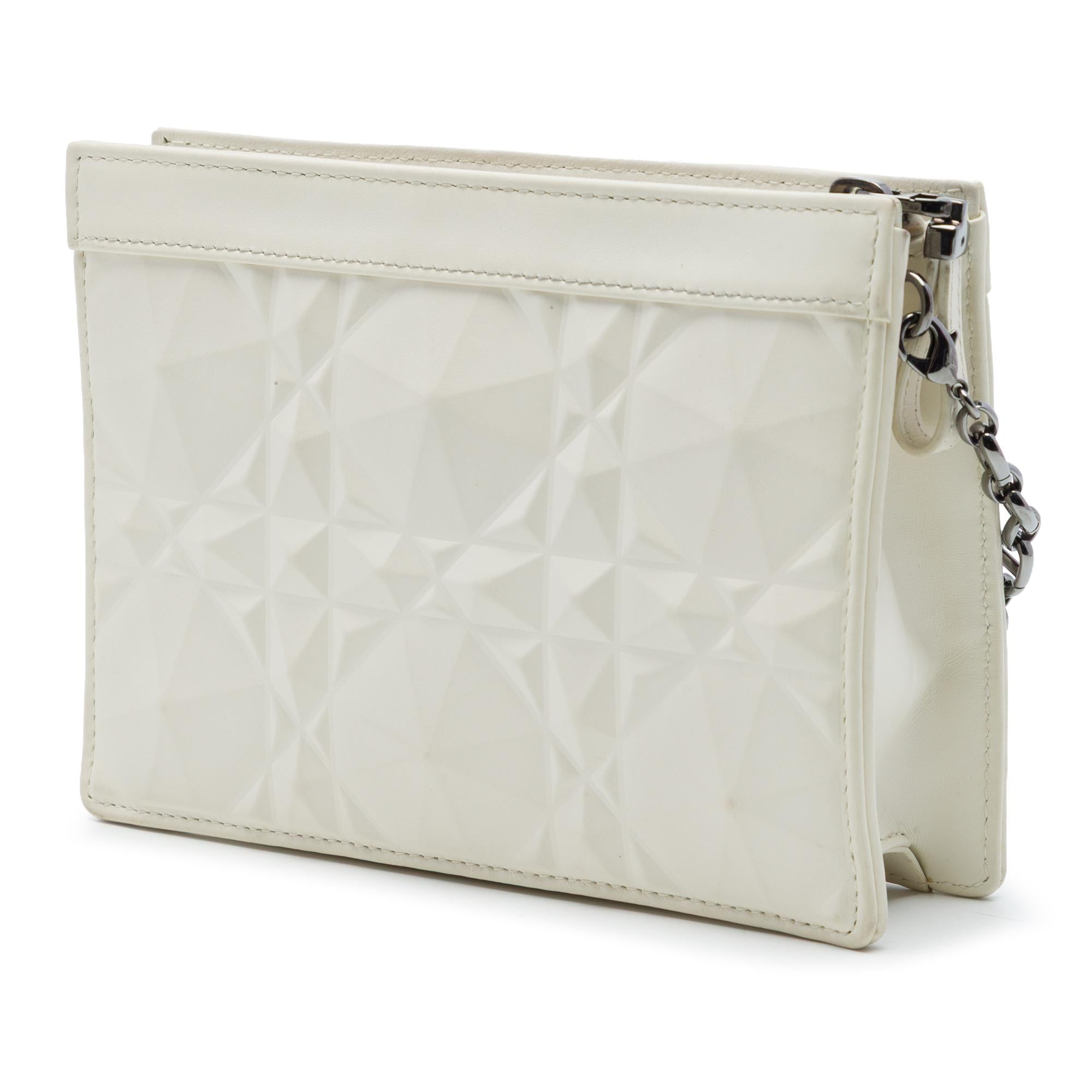 Dior Macrocannage Diamond Calfskin Caro Every Dior Pouch