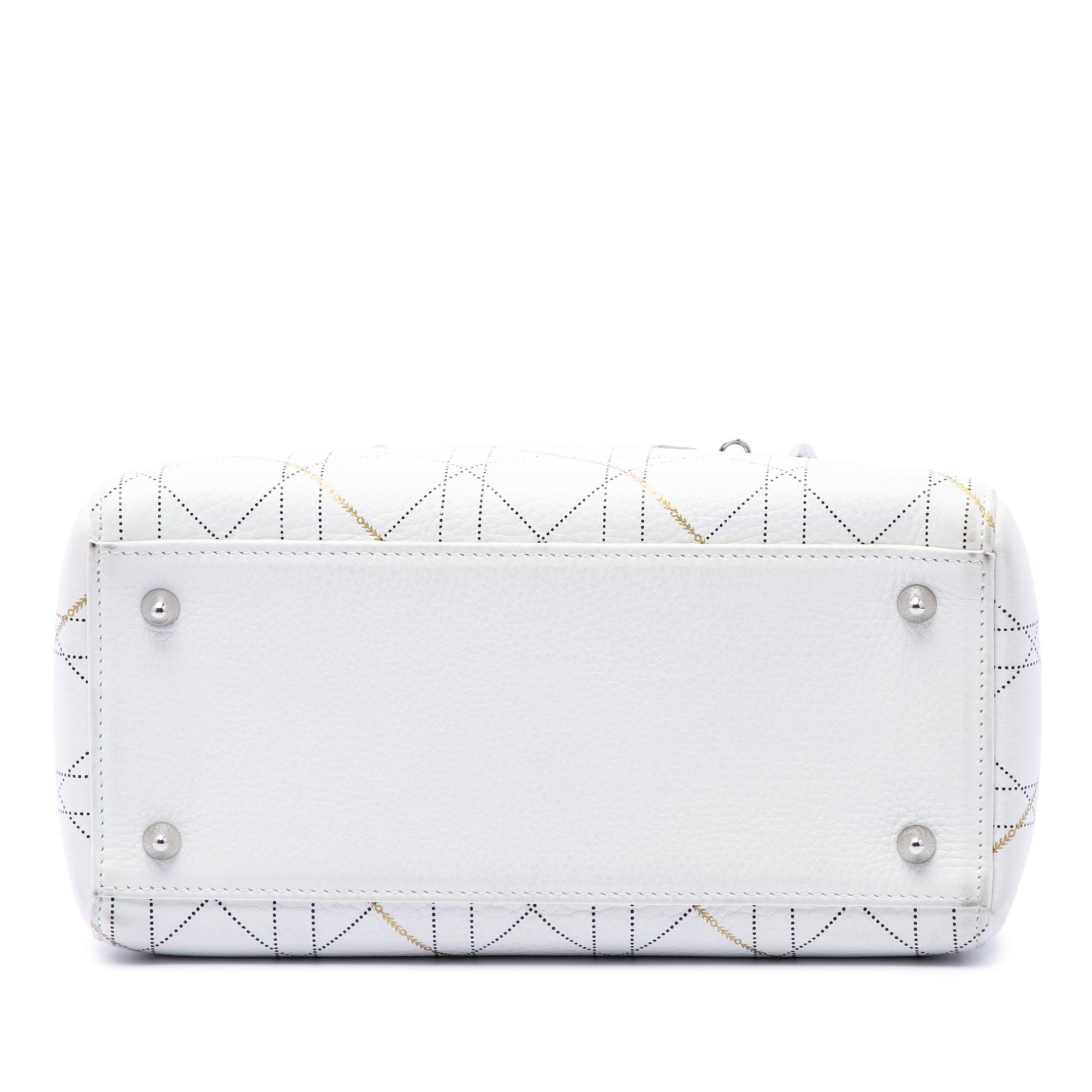 Dior Medium Calfskin Cannage Print Lady Dior