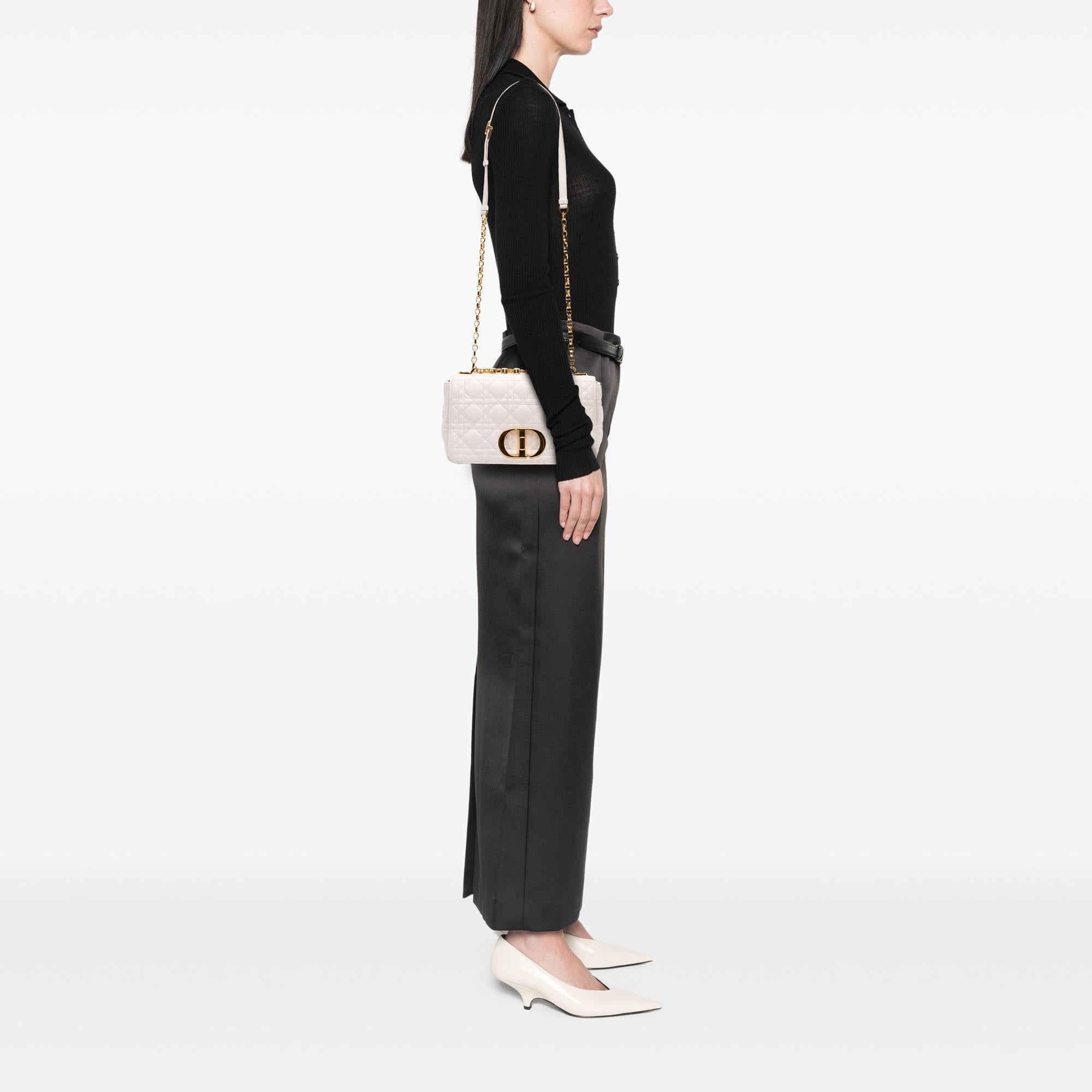 Dior Medium Calfskin Cannage Supple Caro Bag