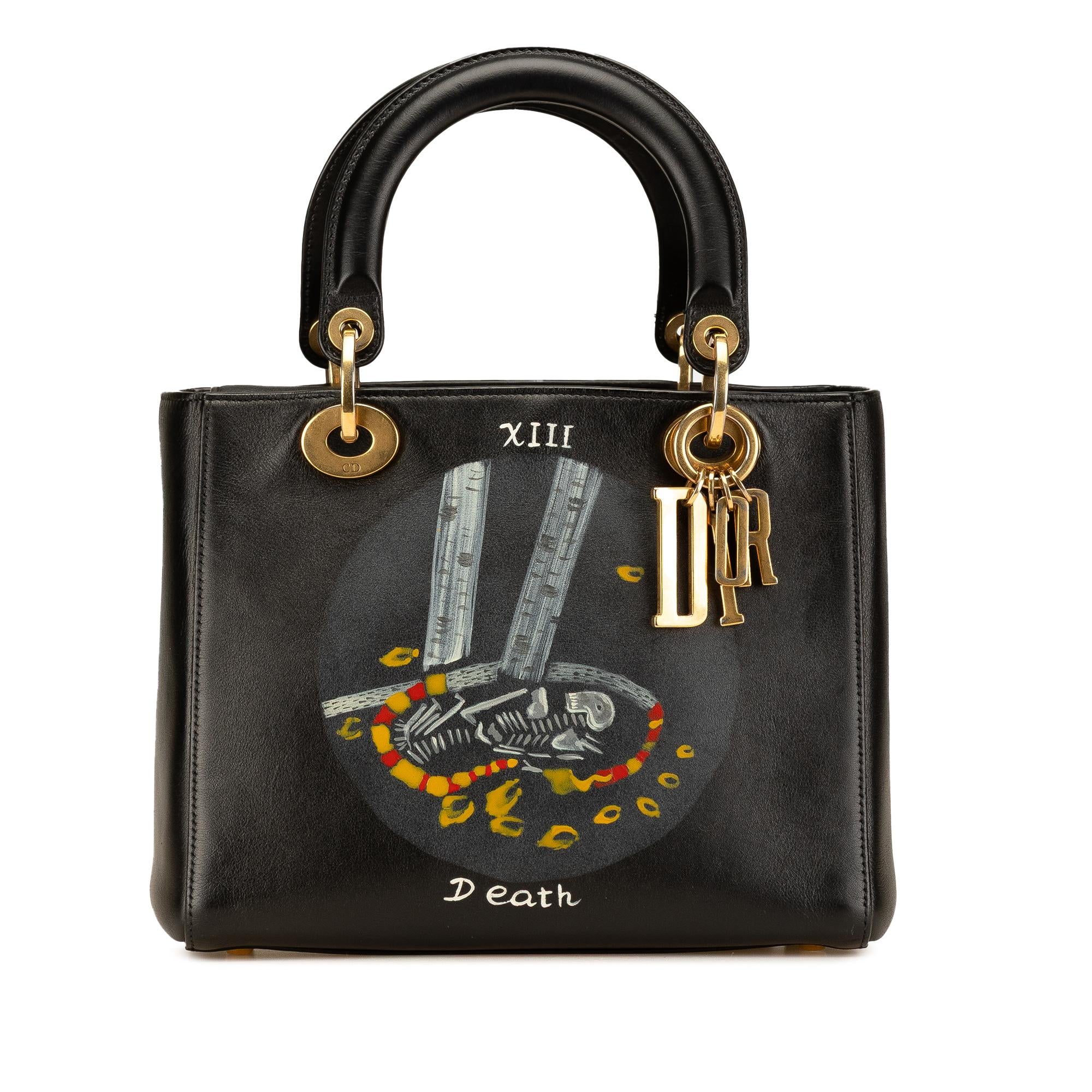 Dior Medium Calfskin Death Tarot Card Lady Dior