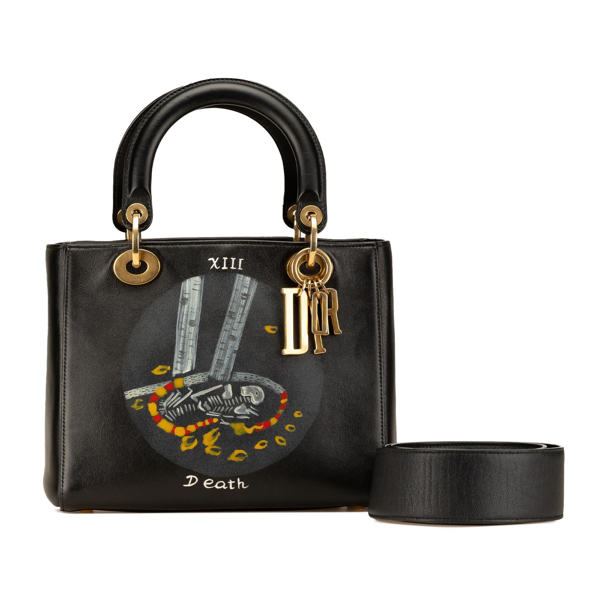 Dior Medium Calfskin Death Tarot Card Lady Dior