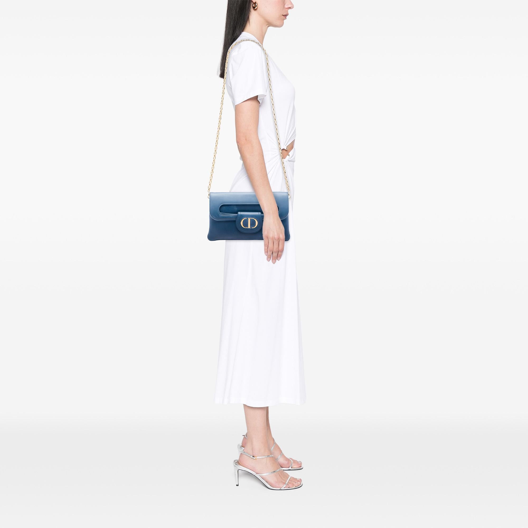 Dior Medium Calfskin DiorDouble Chain Bag