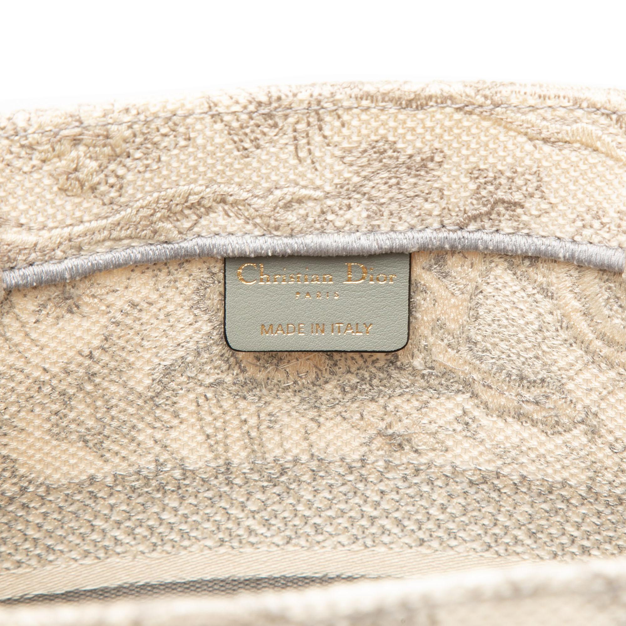Dior Medium Canvas Embroidered Dioriviera Toile De Jouy Book Tote