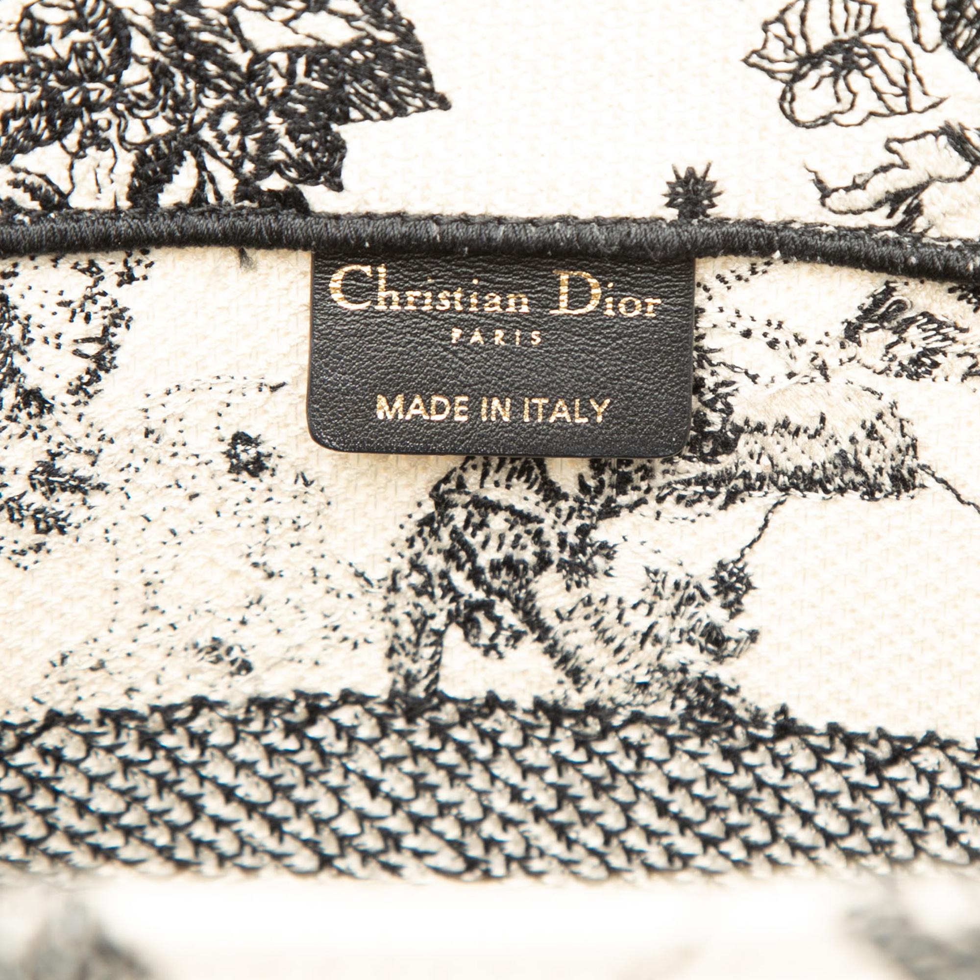 Dior Medium Canvas Embroidered Zodiac Toile De Jouy Book Tote