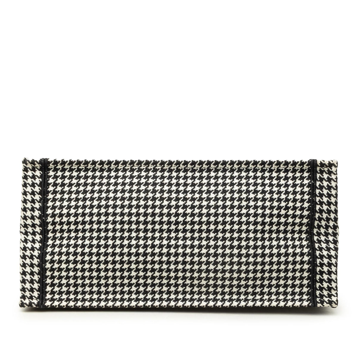 Dior Medium Canvas Houndstooth Embroidered Book Tote