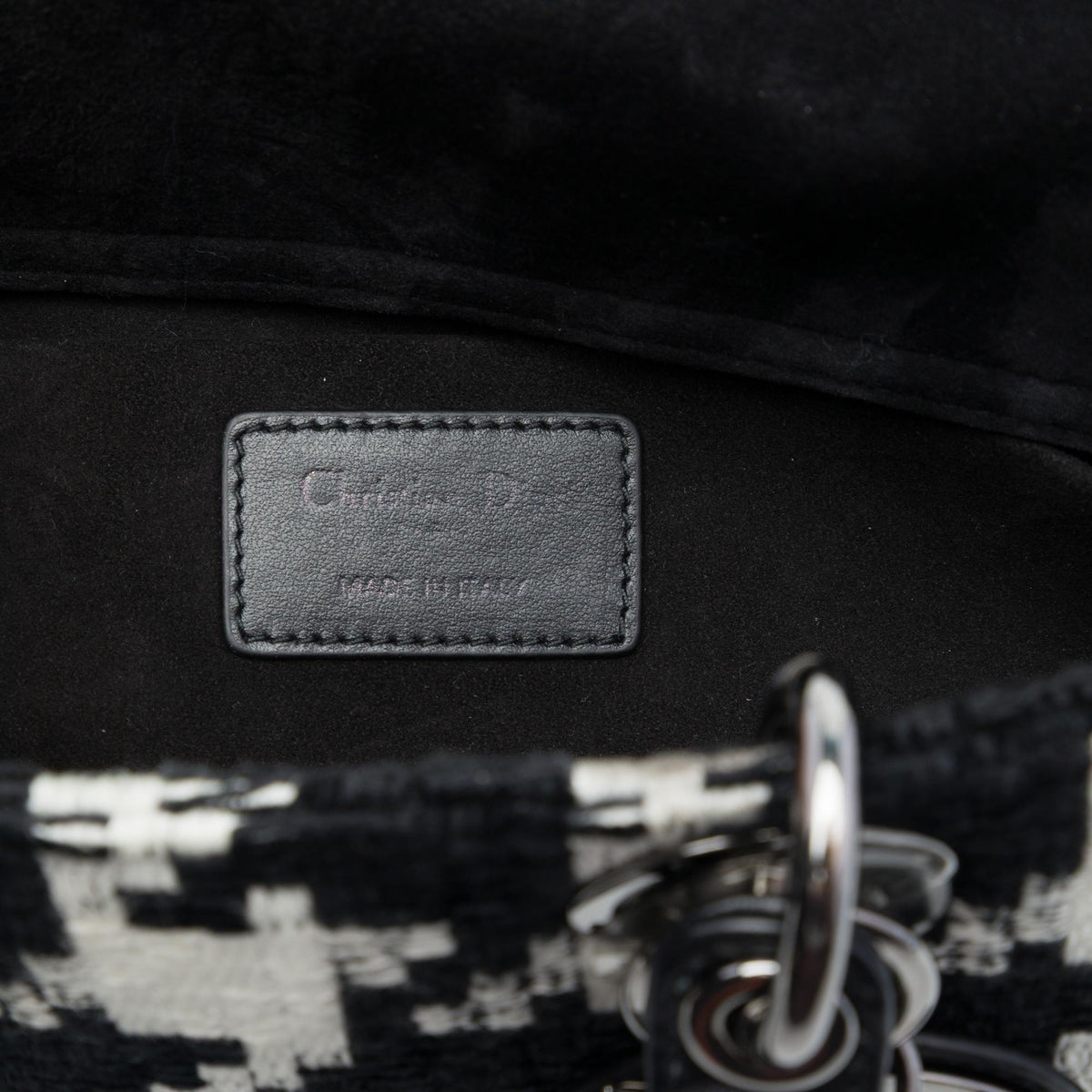 Dior Medium Canvas Macro Houndstooth Lady D Joy