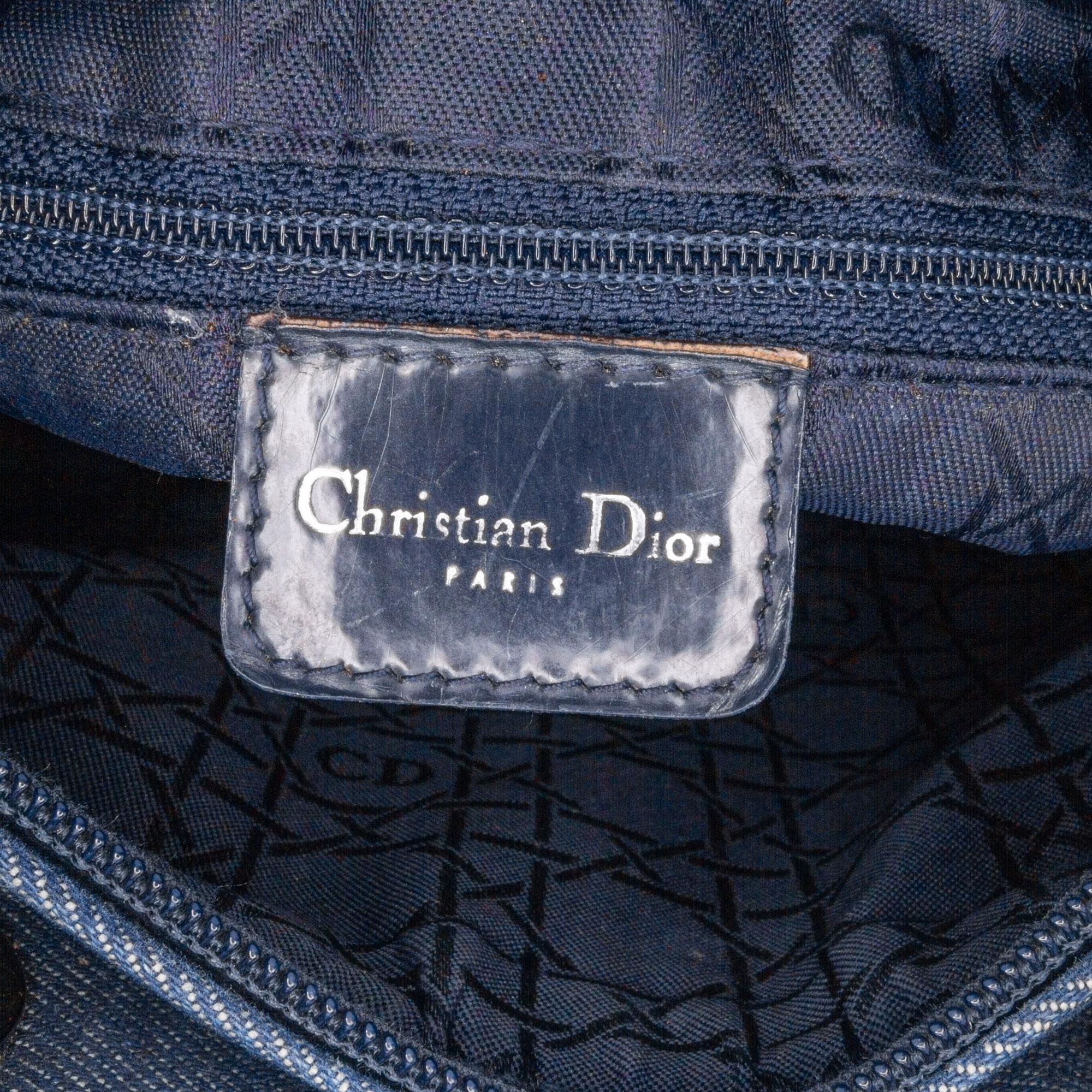 Dior Medium Denim Cannage Lady Dior