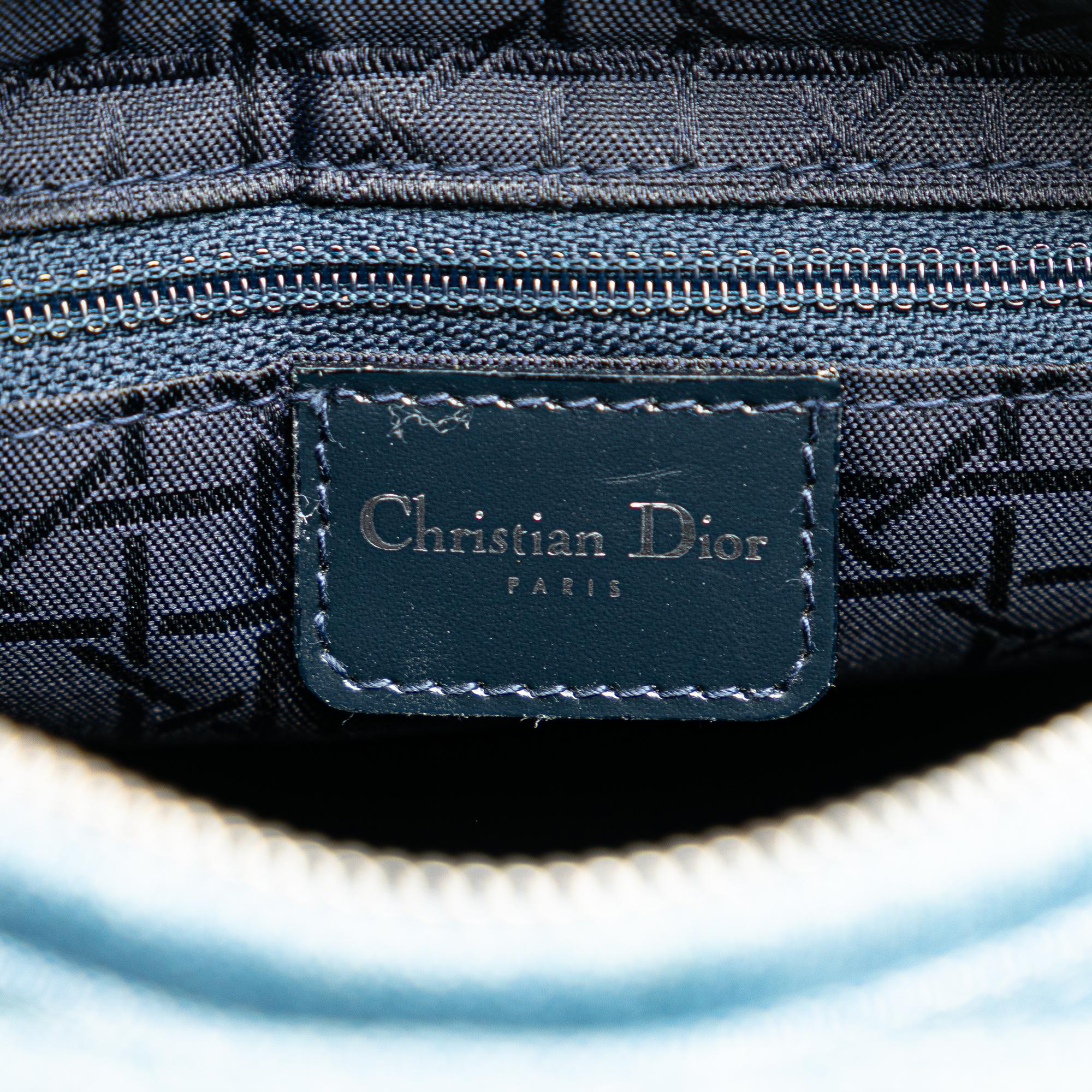 Dior Medium Denim Cannage Lady Dior