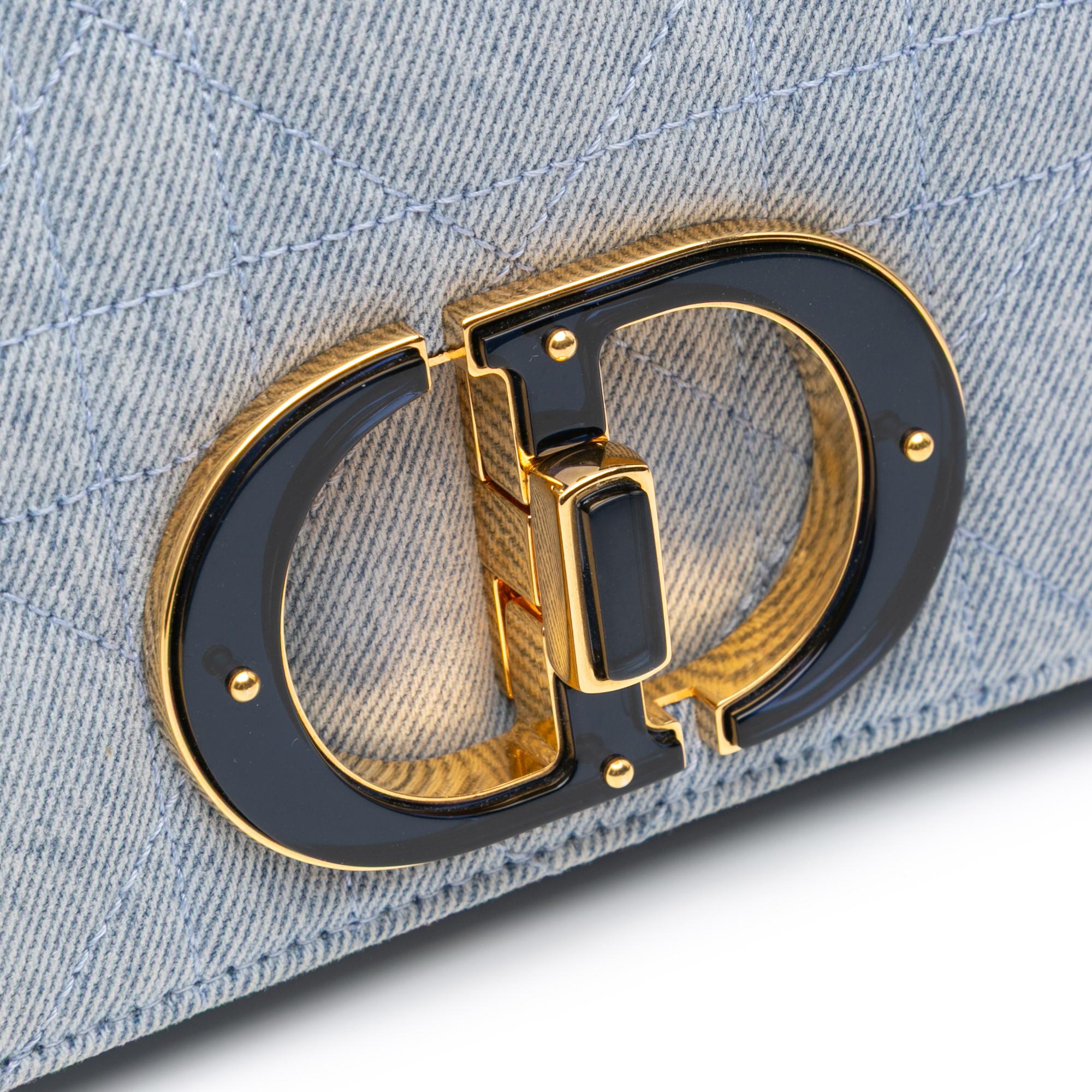 Dior Medium Denim Macrocannage Caro Bag