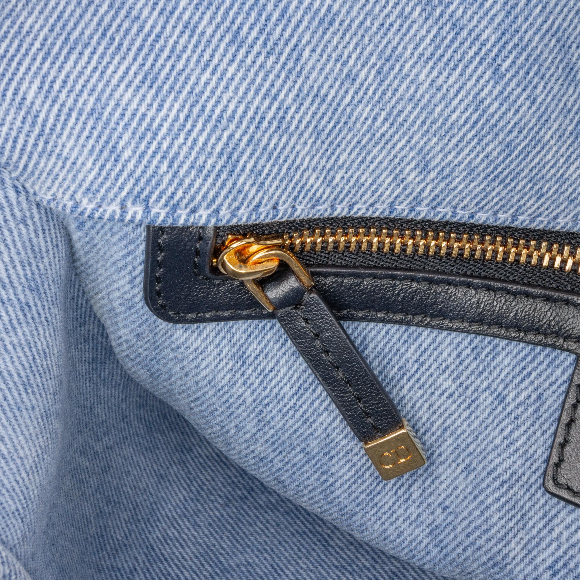 Dior Medium Denim Macrocannage Caro Bag