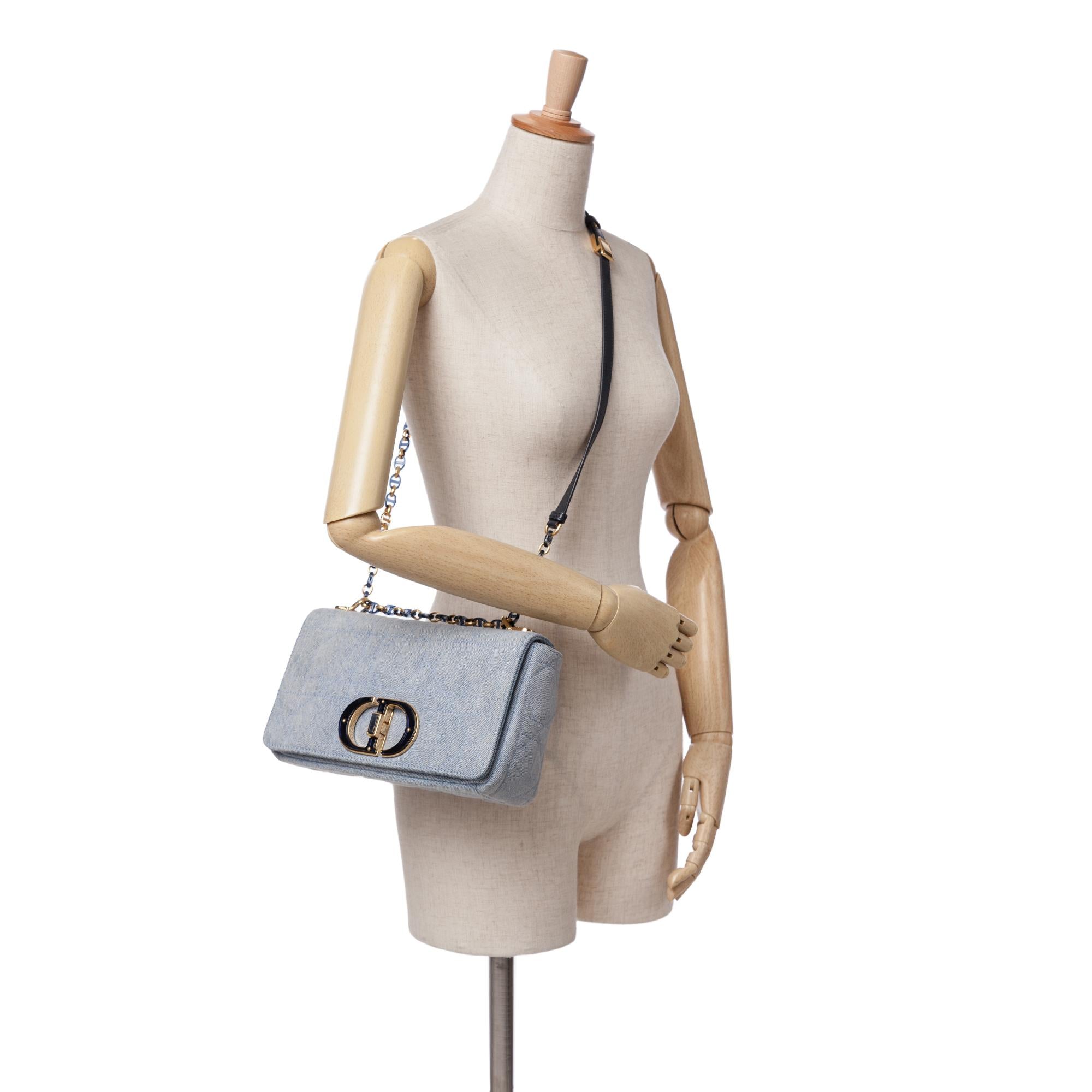 Dior Medium Denim Macrocannage Caro Bag
