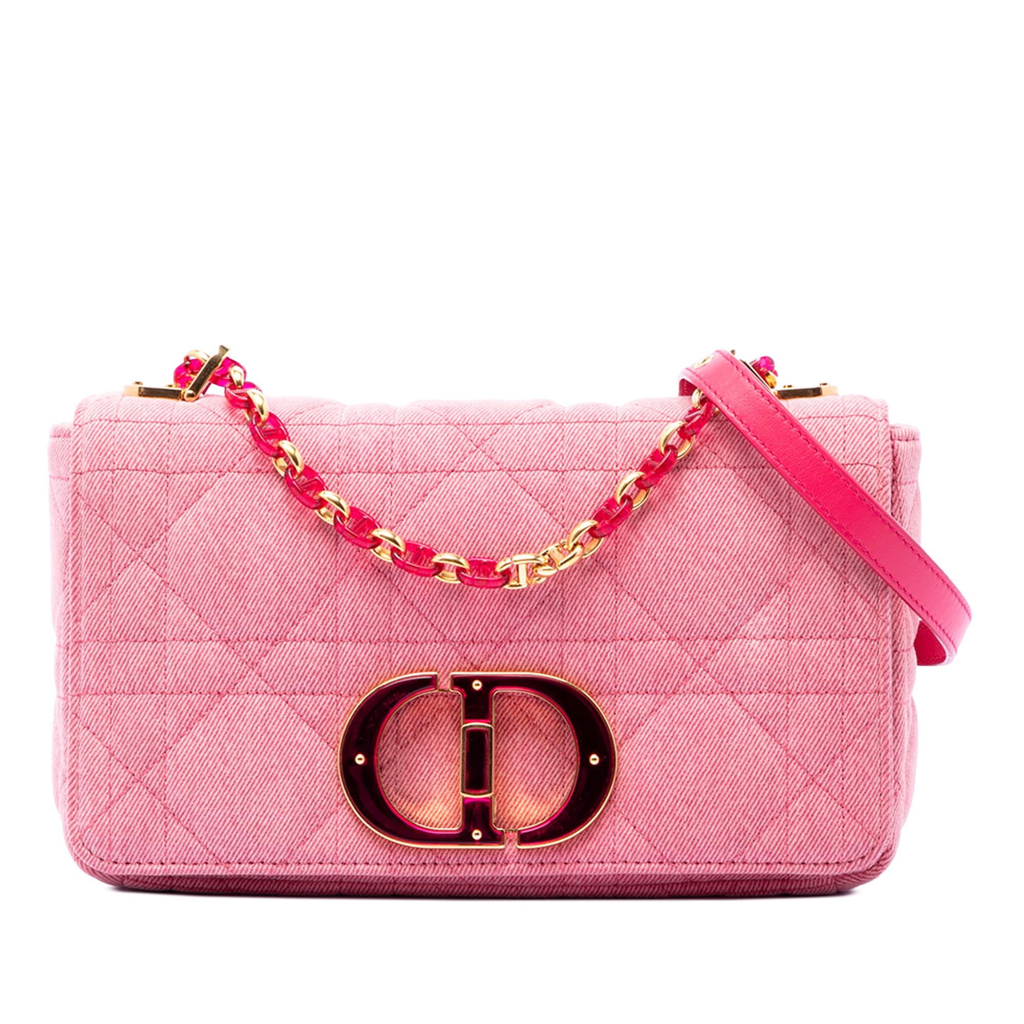 Dior Medium Denim Macrocannage Caro Bag