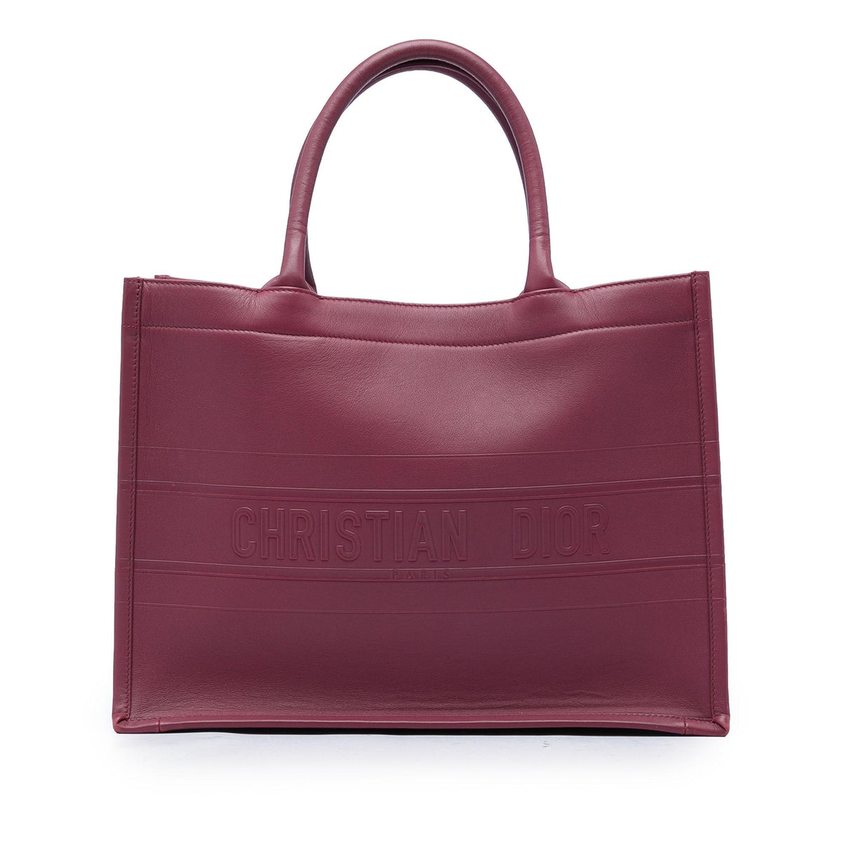 Dior Medium Embossed Leather Book Tote