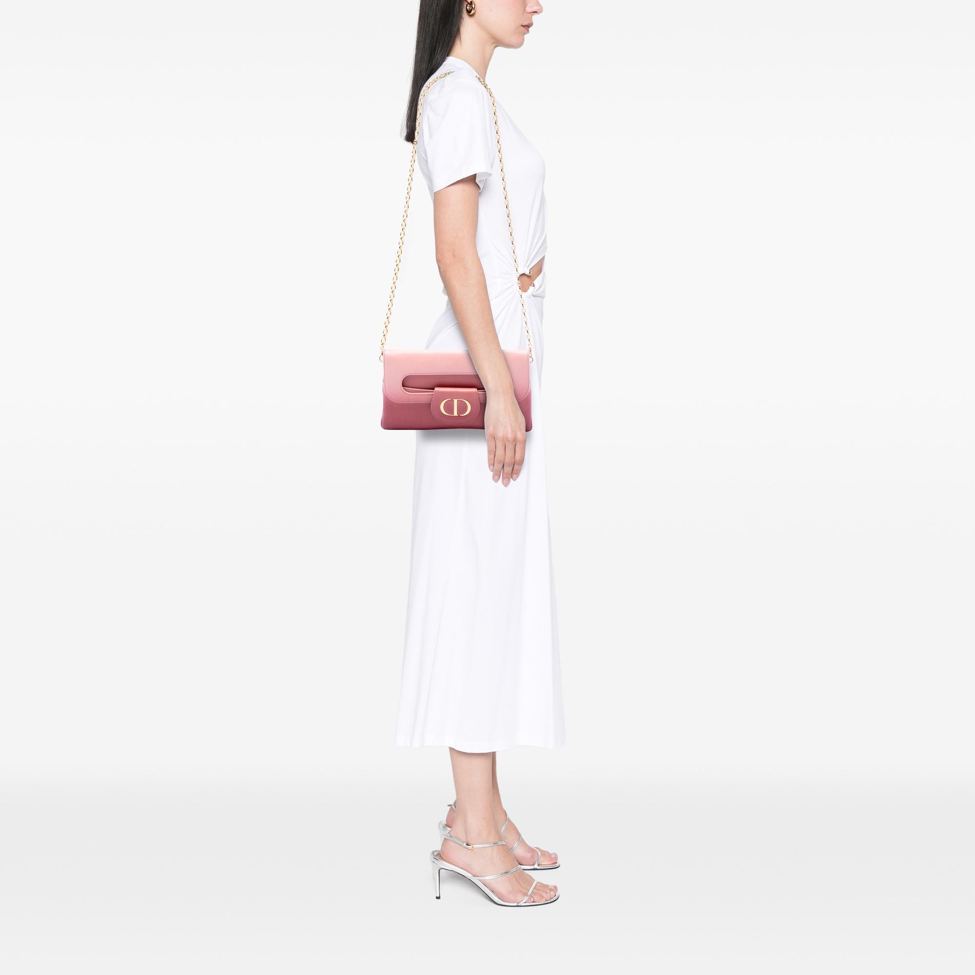 Dior Medium Gradient Calfskin DiorDouble Chain Bag