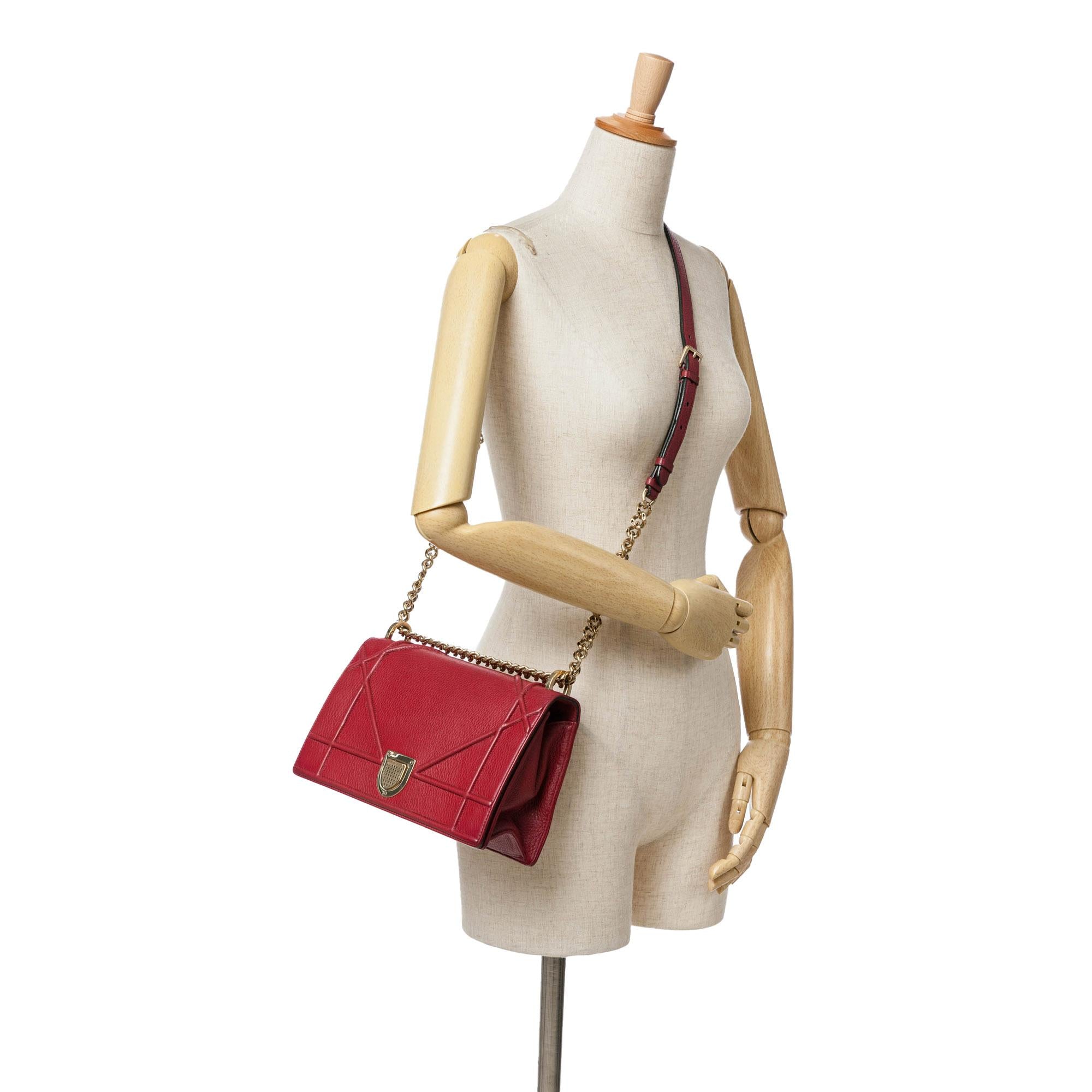 Dior Medium Grained Calfskin Diorama Flap