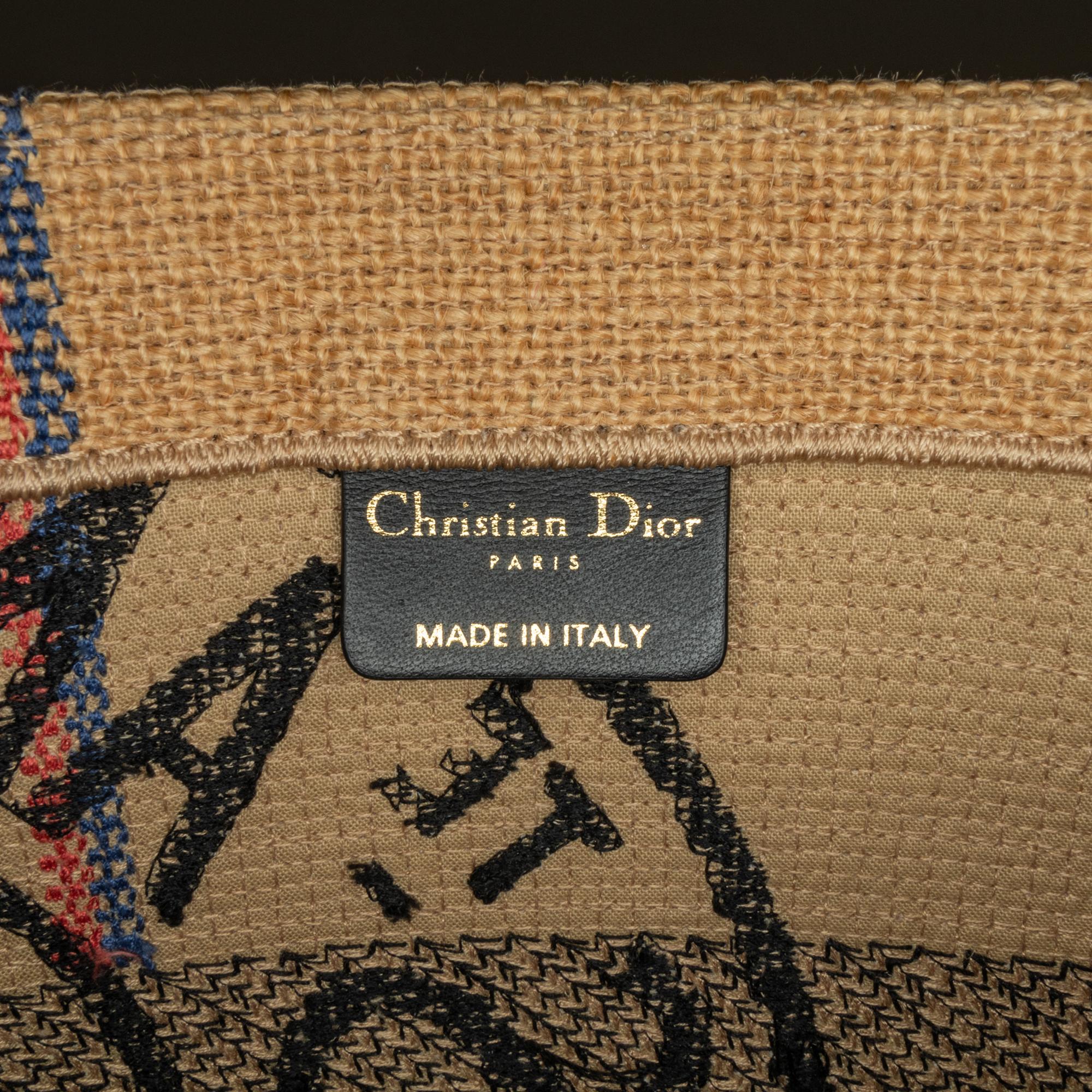 Dior Medium Jute Book Tote (SHG-zK2zwE)
