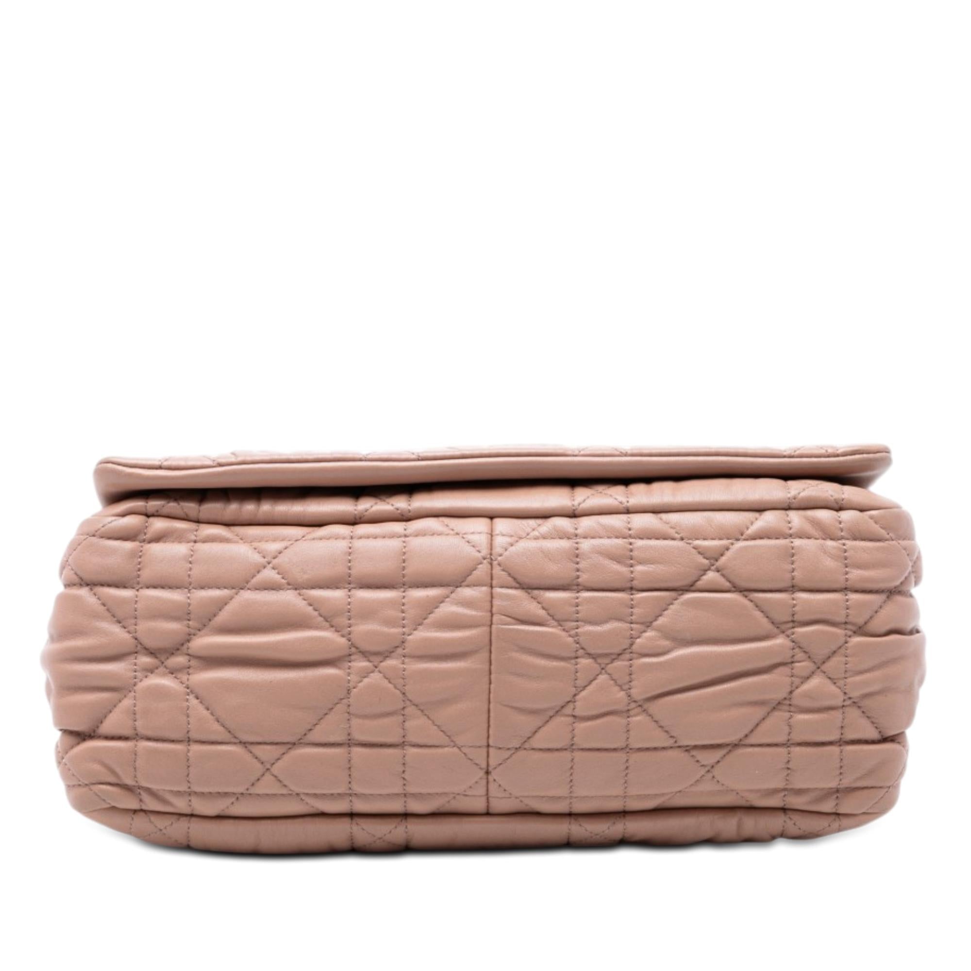 Dior Medium Lambskin Cannage Gaufre Delices Flap