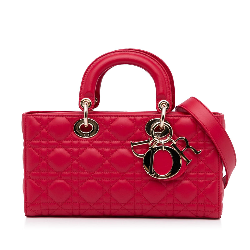 Dior - Medium Lady D-Joy Bag Antique Pink Cannage Lambskin - Women