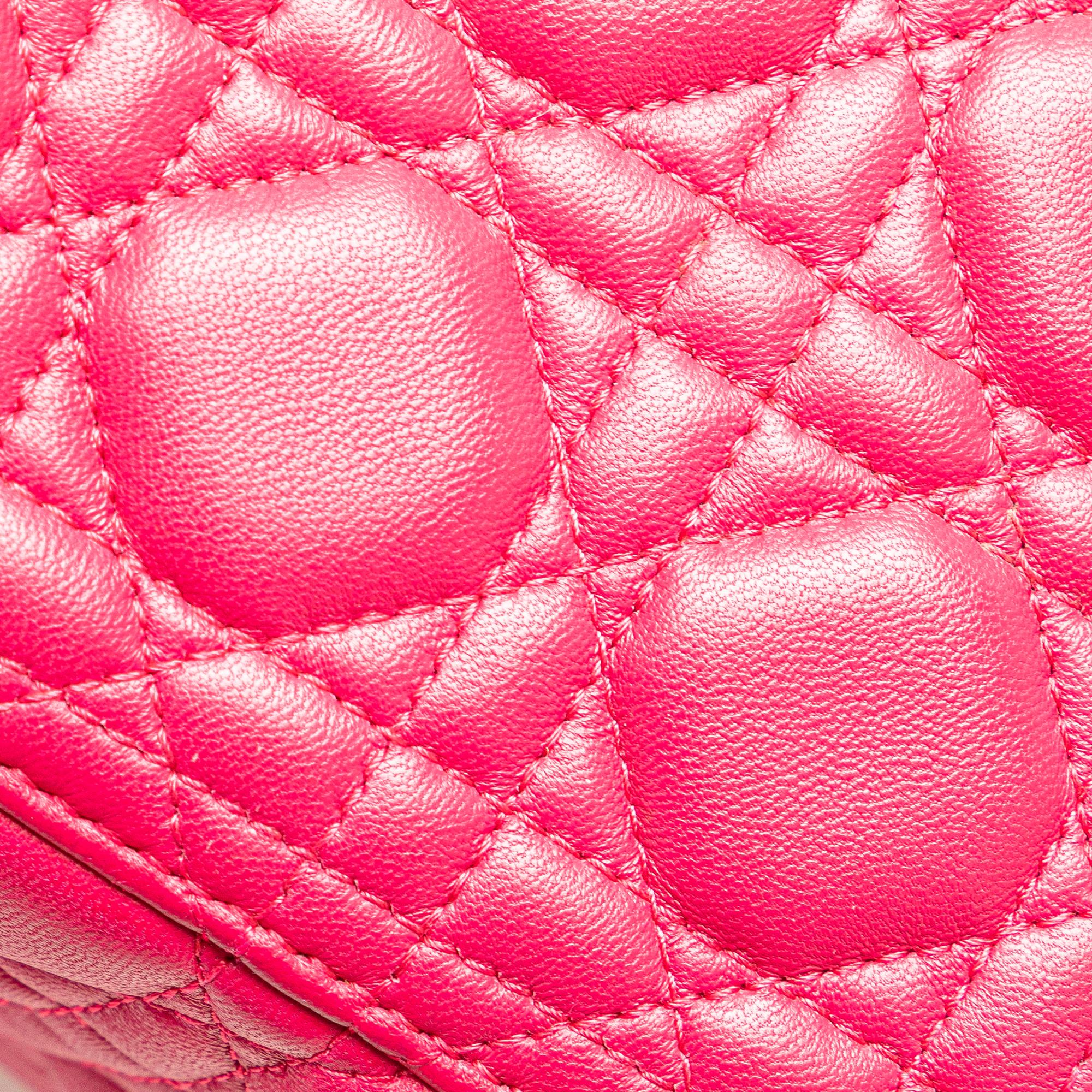 Dior Medium Lambskin Cannage Lady Dior