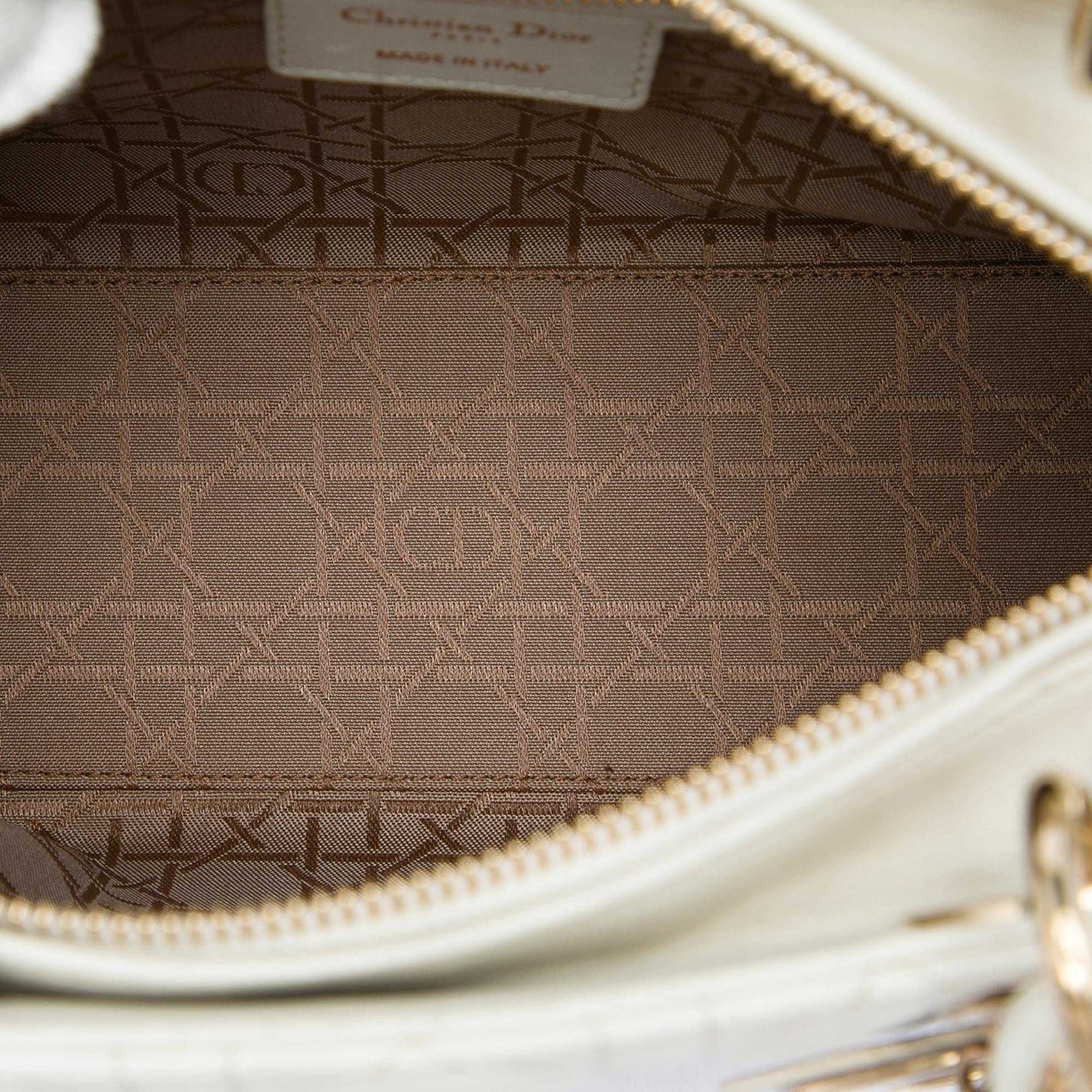 Dior Medium Lambskin Cannage Lady Dior