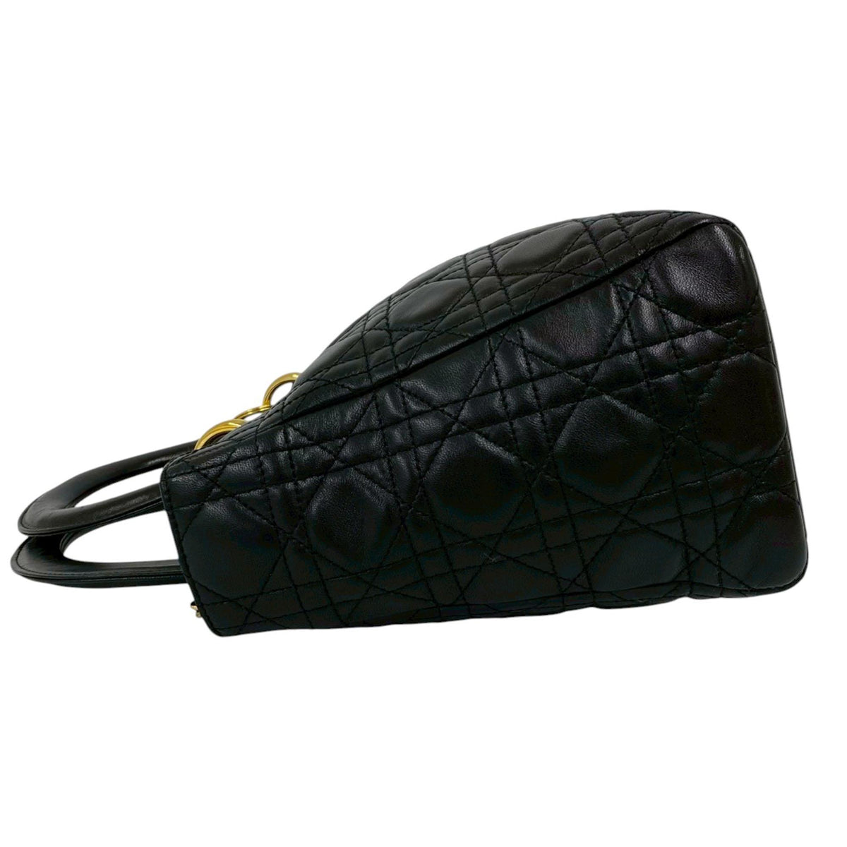 Dior Medium Lambskin Cannage Lady Dior