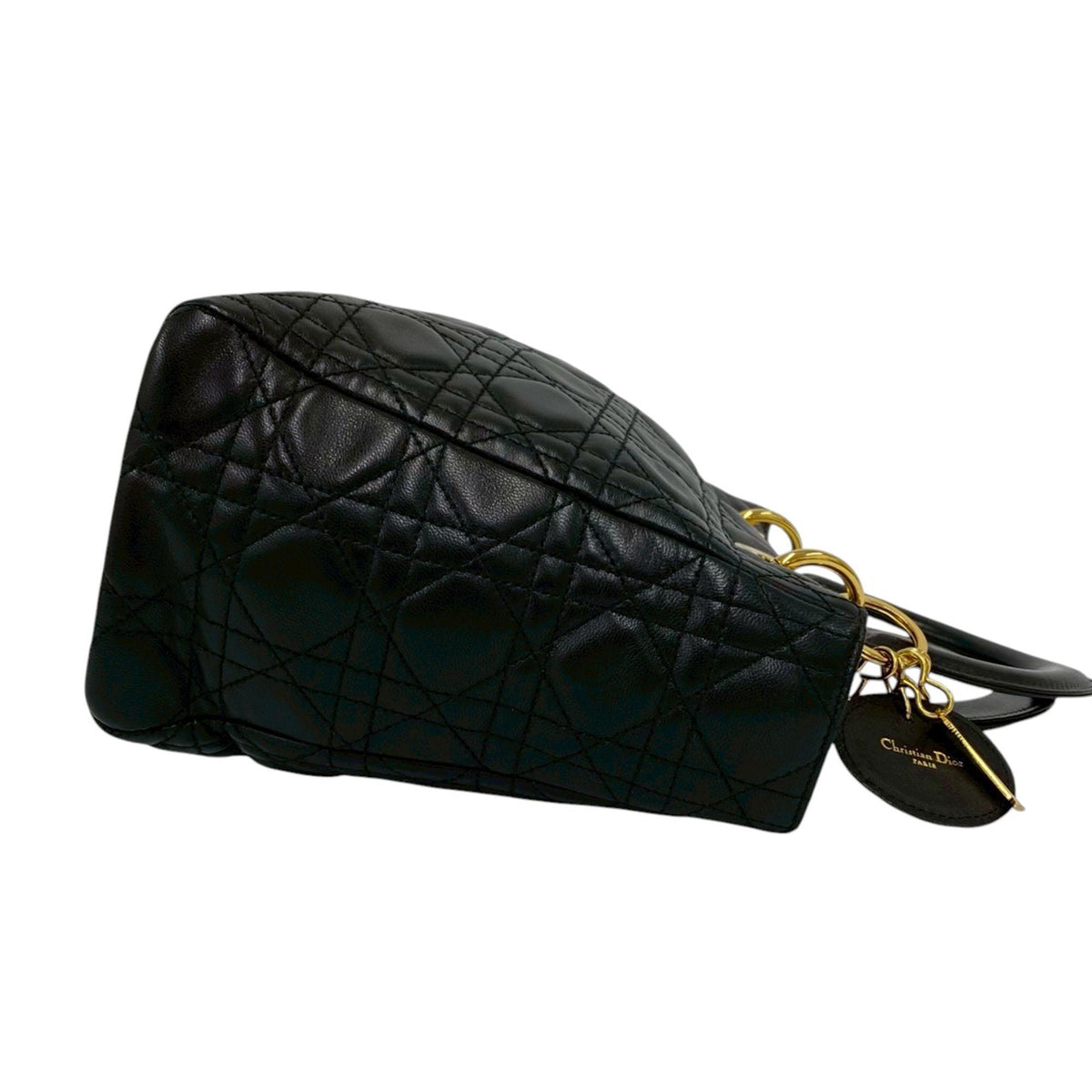 Dior Medium Lambskin Cannage Lady Dior