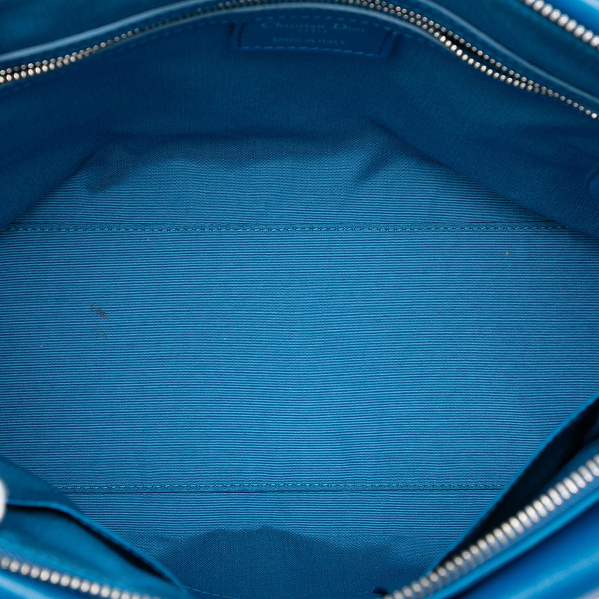 Dior Medium Lambskin Cannage Polochon Granville Satchel