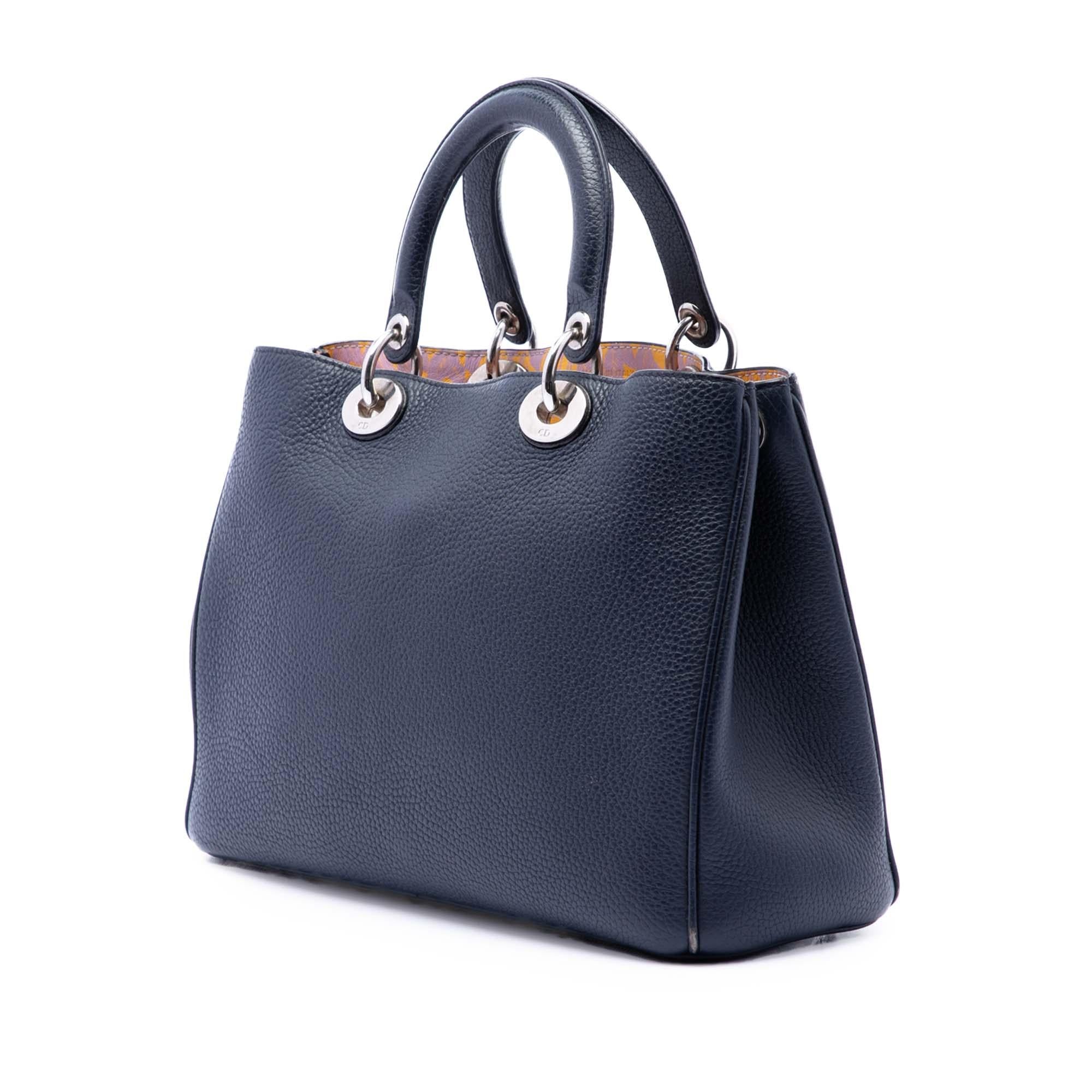 Dior Medium Leather Diorissimo Satchel