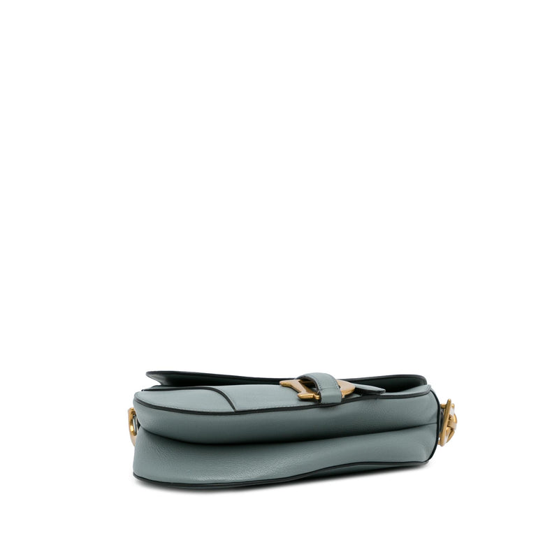 Dior Medium Leather Saddle Bag (SHG-rdD39t)