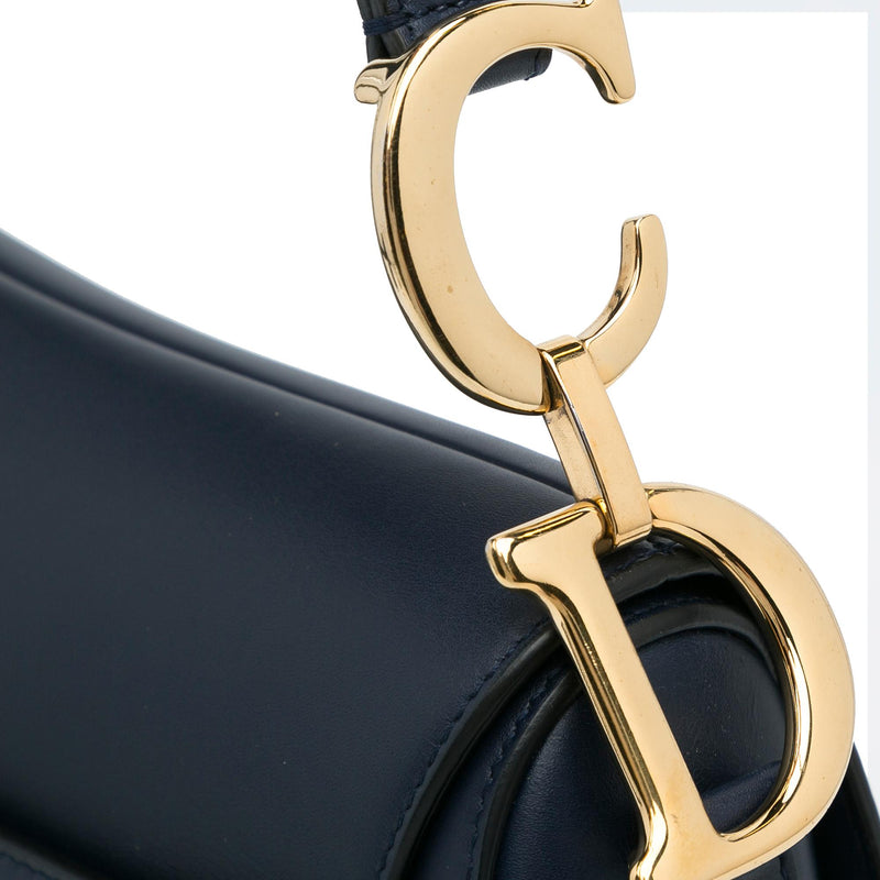 Dior Medium Leather Saddle Bag (SHG-cbSl9t)