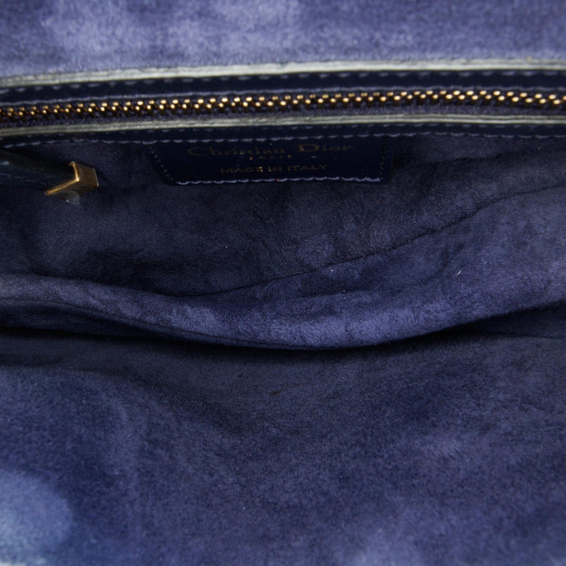 Dior Medium Leather Saddle Bag (SHG-cbSl9t)