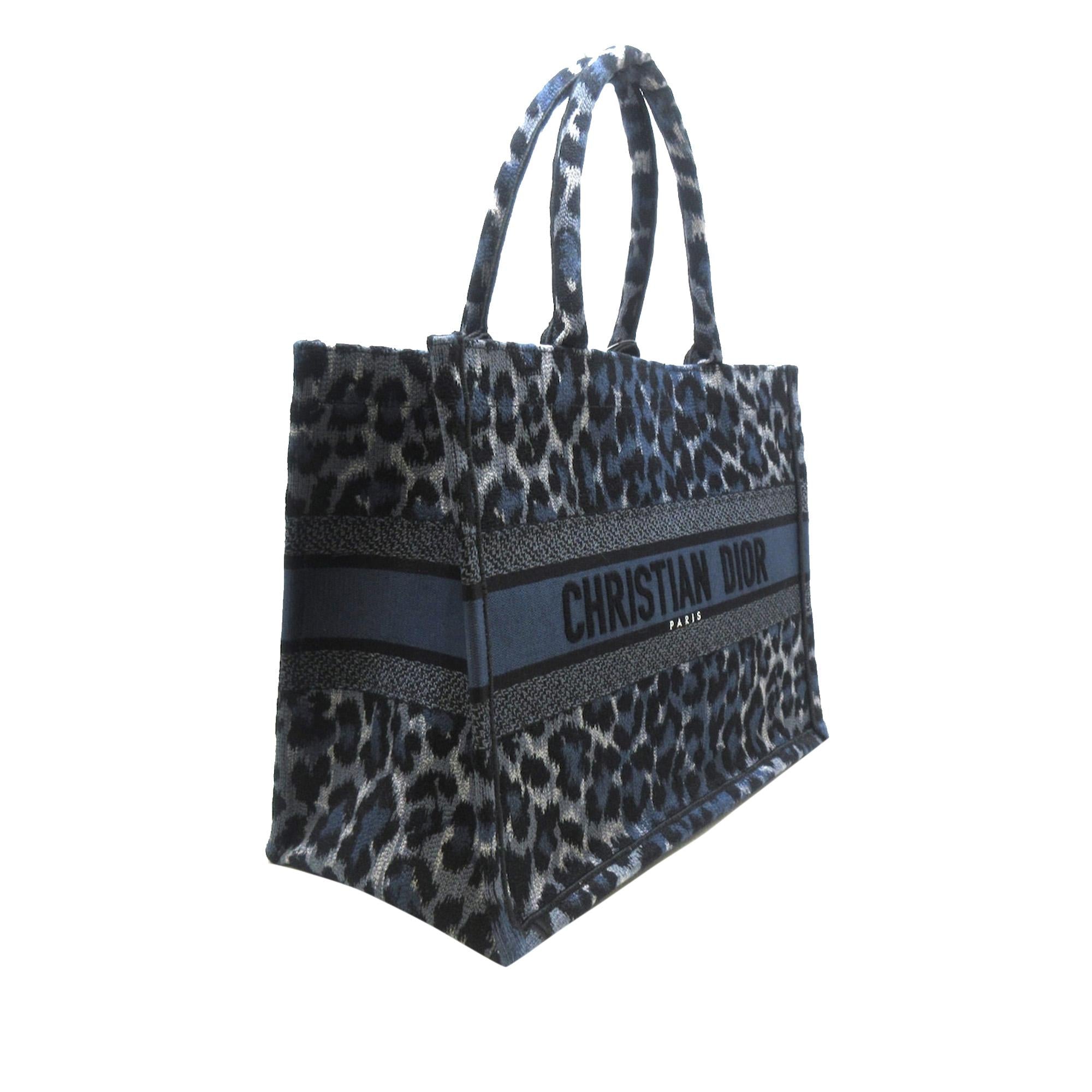 Dior Medium Leopard Mizza Book Tote (SHG-TUXp1d)