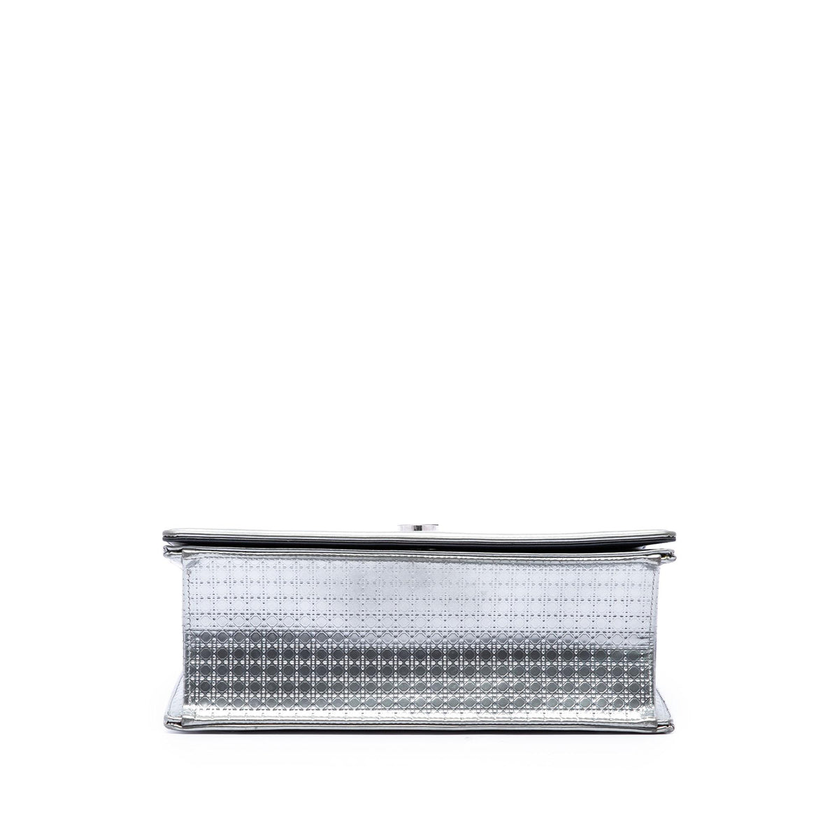 Dior Medium Metallic Patent Microcannage Diorama Flap