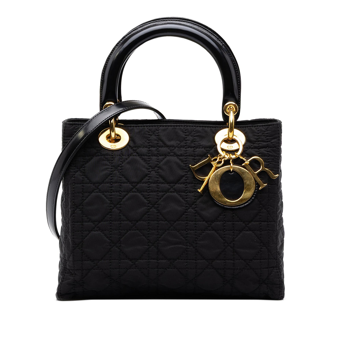 Dior Medium Nylon Cannage Lady Dior