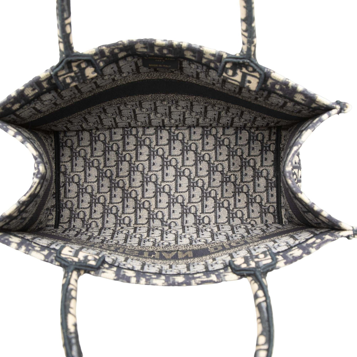 Dior Medium Oblique Embroidered Canvas Book Tote